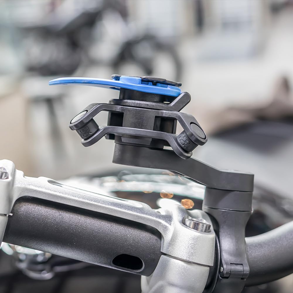 Quad Lock Motorcycle Phone Mount Kit with Vibration Dampener - Compatible with iPhone 16 Pro Max MAG Case | Secure Handlebar Bracket for Adventure Riding, Commuting & Off-Road Motorcycles