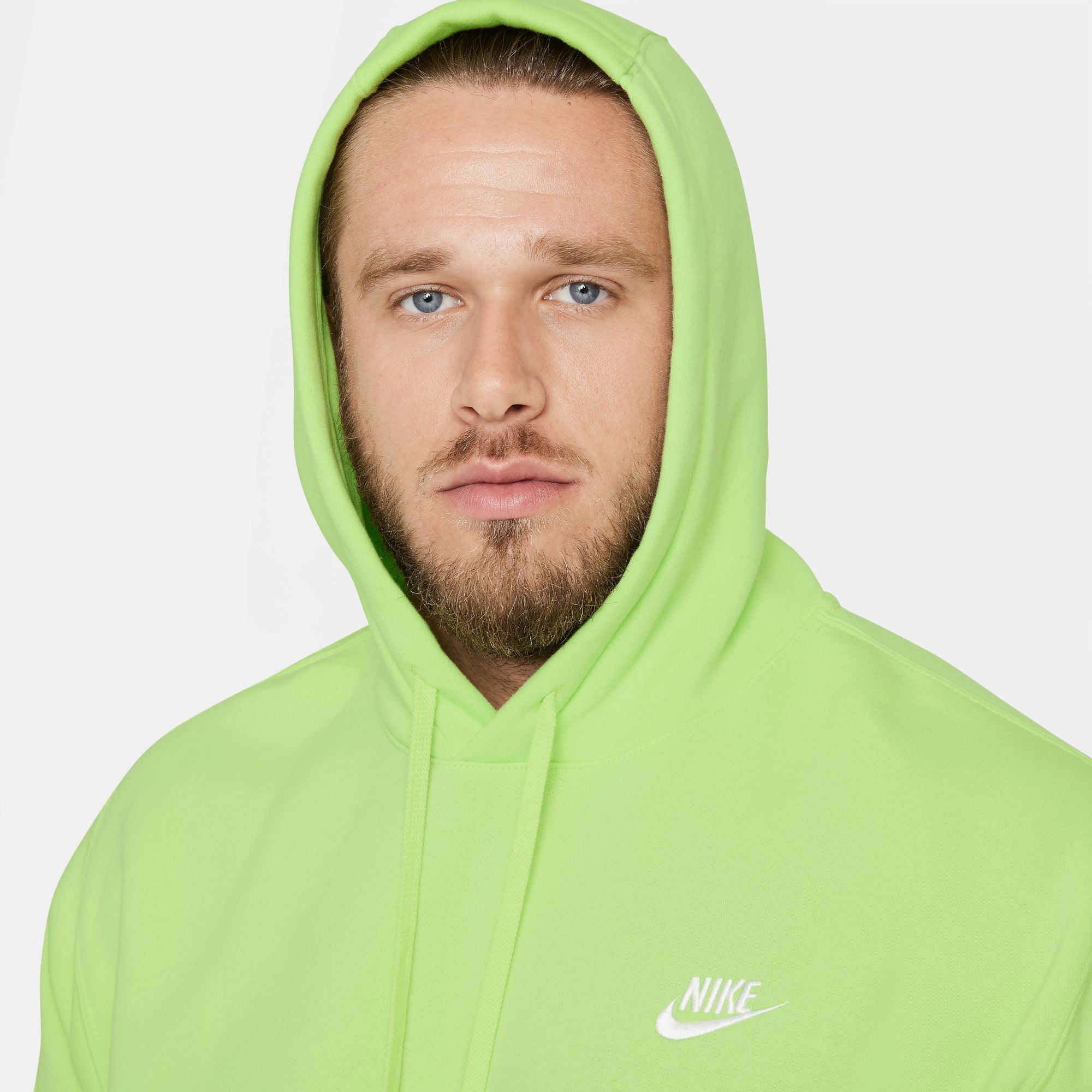 Nike Men's Sportswear Club Fleece Hoodie with Left Chest Logo - Comfortable & Stylish for Casual Wear, Gym, and Outdoor Activities