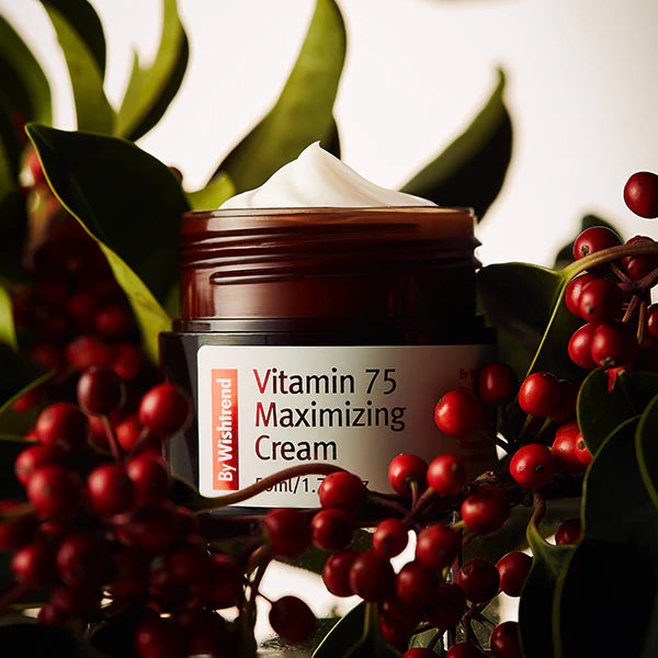 By Wishtrend Vitamin 75 Maximizing Cream 50ml - Brightening & Hydrating Face Moisturizer for Glowing Skin | Day & Night Cream for Dry, Dull Skin - Perfect for Daily Skincare Routine & Anti-Aging Care