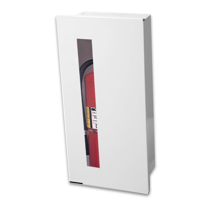 JL Industries 5614V10 Embassy Fire Extinguisher Cabinet - Vertical Duo Panel Safety Storage for Commercial & Office Buildings - Fire Protection Equipment for Emergency Preparedness