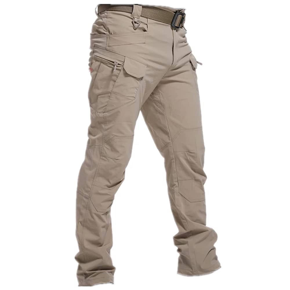 Drazup Men's Tactical Pants - Lightweight Ripstop Water Repellent Outdoor Military Cargo Pants for Hiking, Combat & Work | Durable for Adventure & Daily Wear