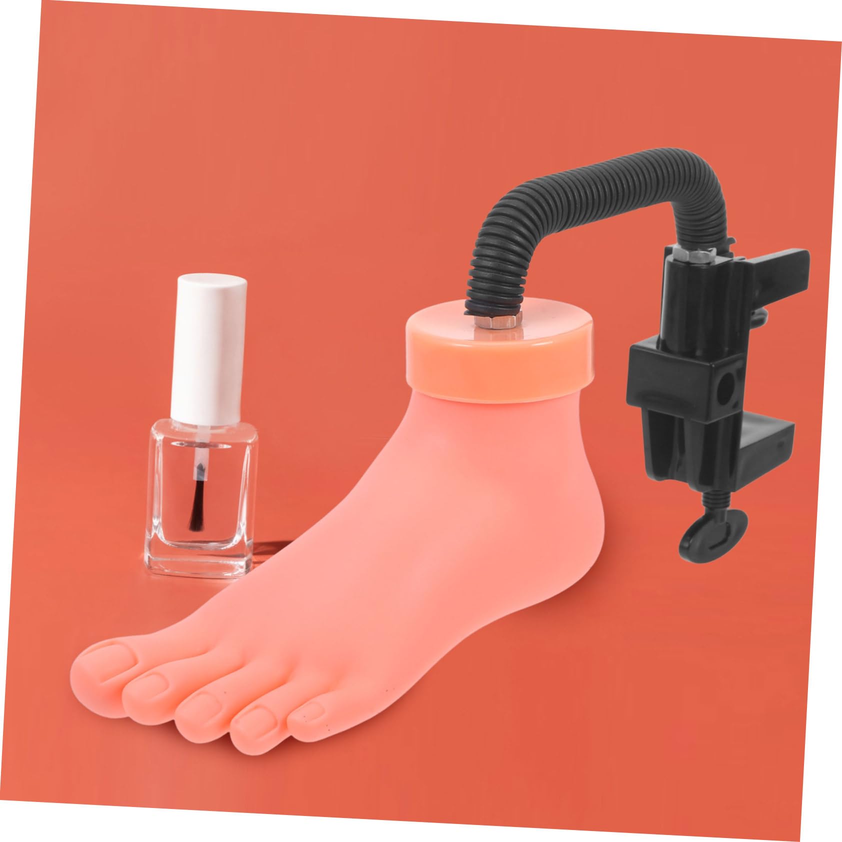 Professional Nail Art Training Mannequin Foot - Bendable Fake Toe Model for Salon Practice & Nail Art Design - Perfect for Beginners, Students & Professionals (Pink) | Ideal for Nail Tech Training, DIY Nail Art & Salon Demonstrations