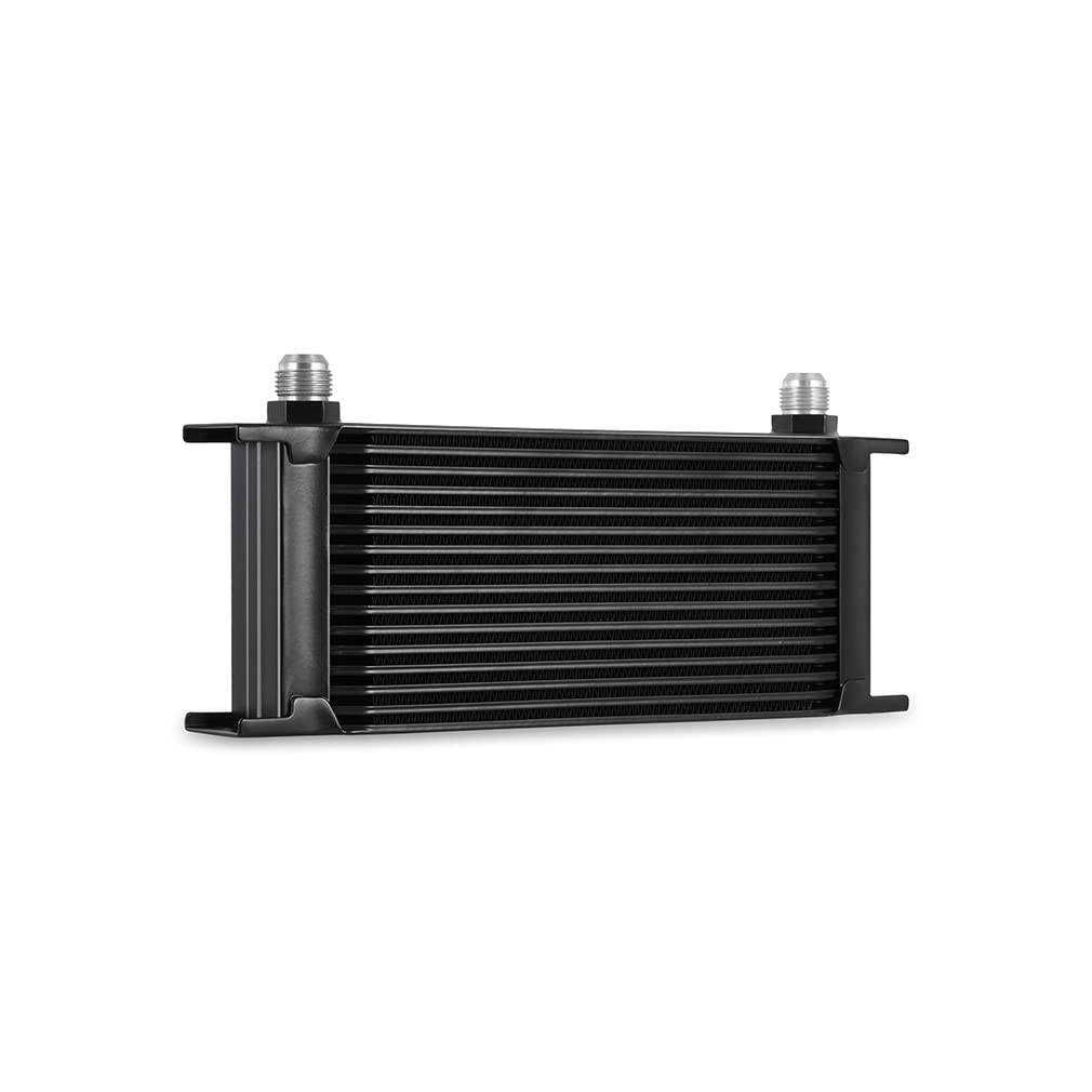Mishimoto Universal 16-Row High Performance Oil Cooler - Black - Perfect for Racing, Off-Road & Performance Vehicles