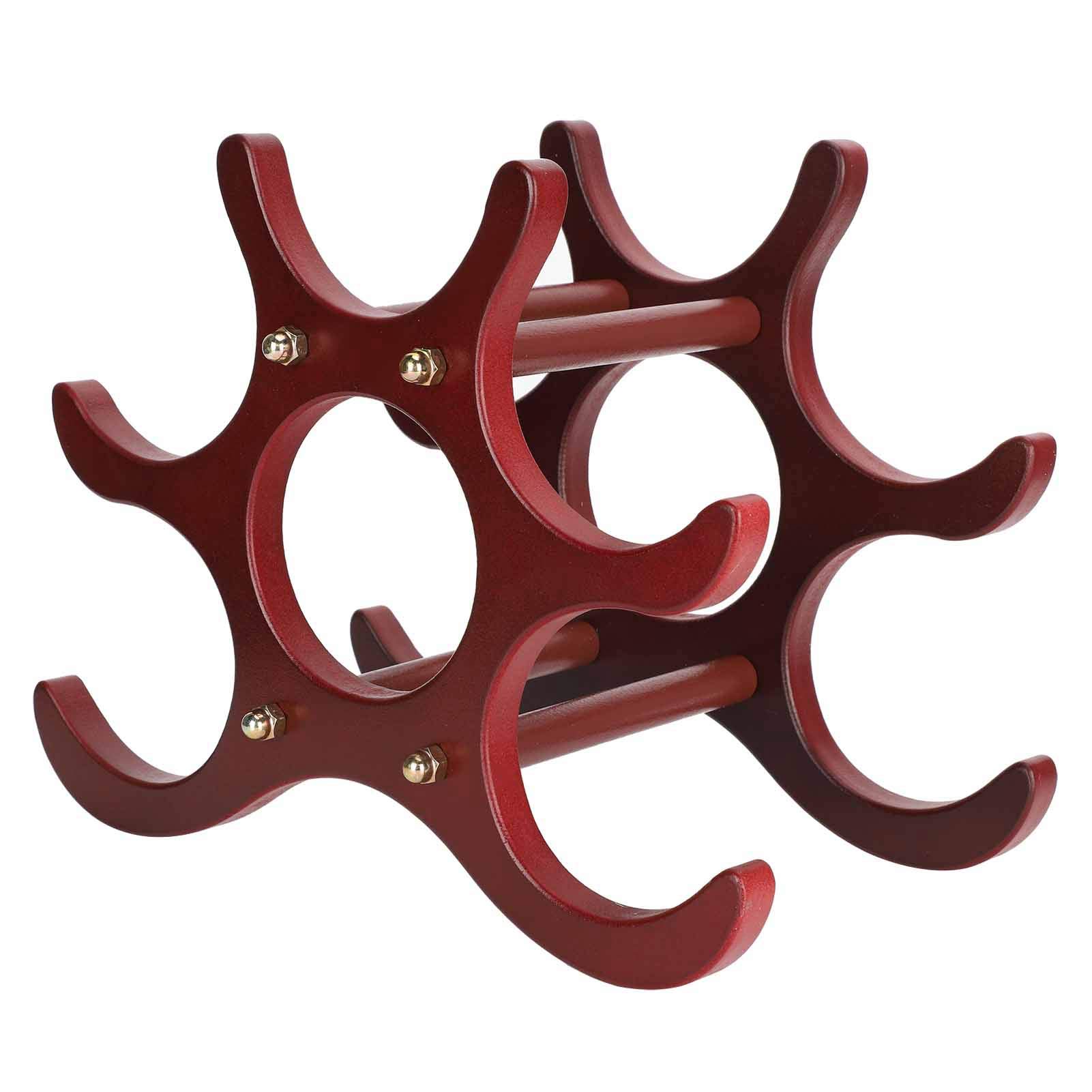 Omabeta Arc Design Wine Bottle Holder - 6 Bottle Storage Organizer for Kitchen, Bar, or Dining Room - Space Saving Wine Rack for Home Decor & Entertaining