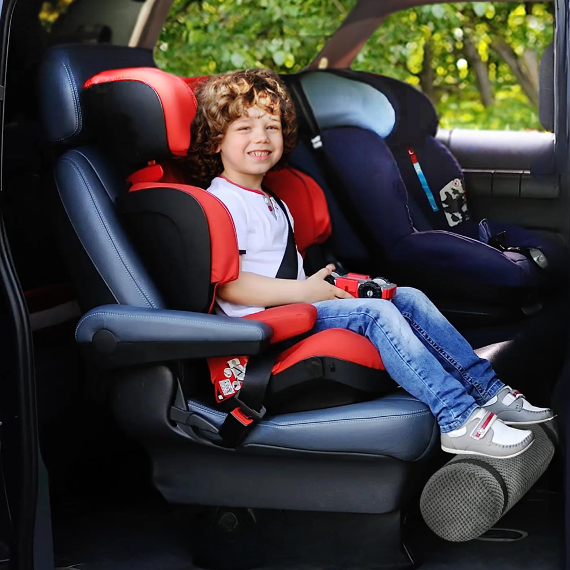 SWANOO Adjustable Car Seat Foot Rest for Kids - Comfortable Travel Support for Long Rides | Car Seat Accessories for Toddlers | Perfect for Road Trips and Family Vacations