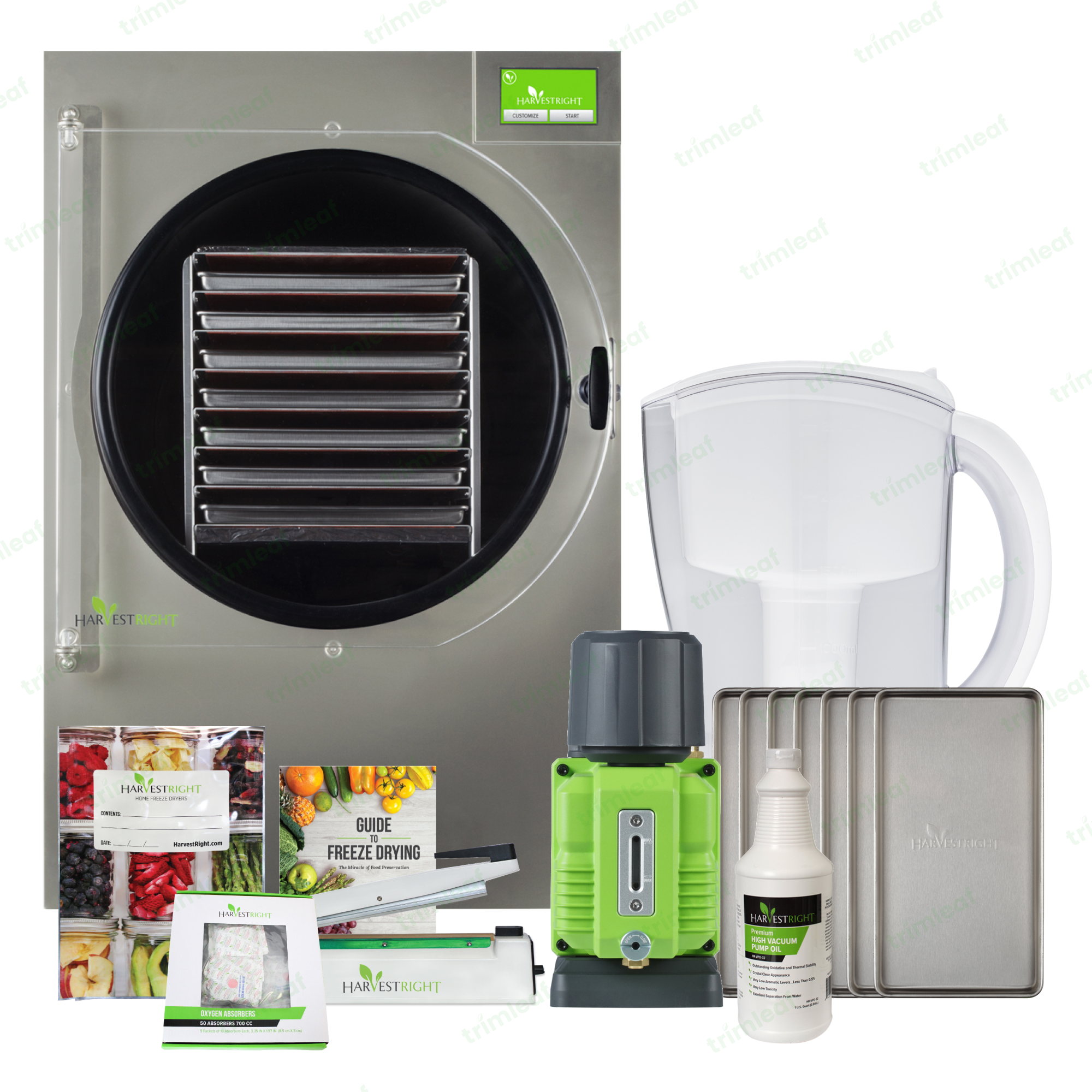 Harvest Right XL Pro Stainless Steel Freeze Dryer with 7 Trays & Mylar Starter Kit - Perfect for Home Food Preservation, Emergency Preparedness, and Long-Term Storage