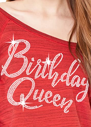 Birthday Queen - Rhinestone (Red Sweater)