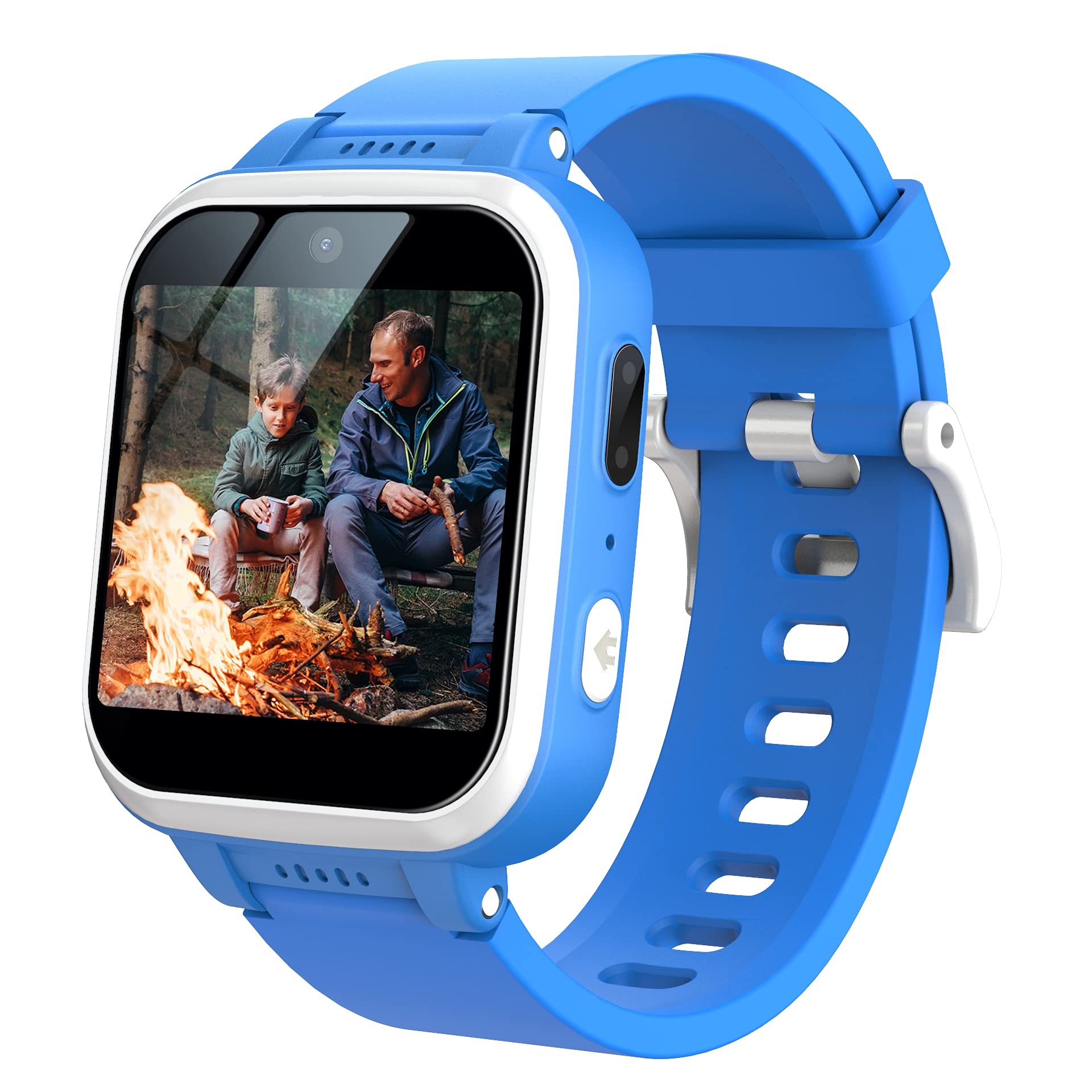 Kids Smart Watch with 90° Rotatable Camera - Touch Screen Smartwatch with Music, Pedometer, Flashlight & Games - Digital Wrist Watch for Boys - Perfect for School, Outdoor Play & Birthday Gifts