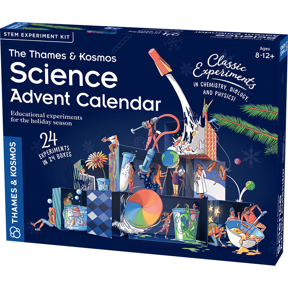 Thames & Kosmos Science Advent Calendar - 24 Days of STEM Experiments & Educational Activities for Kids | Perfect for Holiday Learning & Christmas Countdown