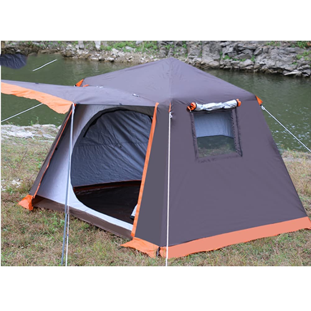 Automatic Pop Up Camping Tent - Easy Setup Family Tent for 4-6 People | Lightweight Portable Instant Shelter for Beach, Outdoor Adventures, Travel, Hiking, Camping Trips | Perfect for Family Vacations & Weekend Getaways