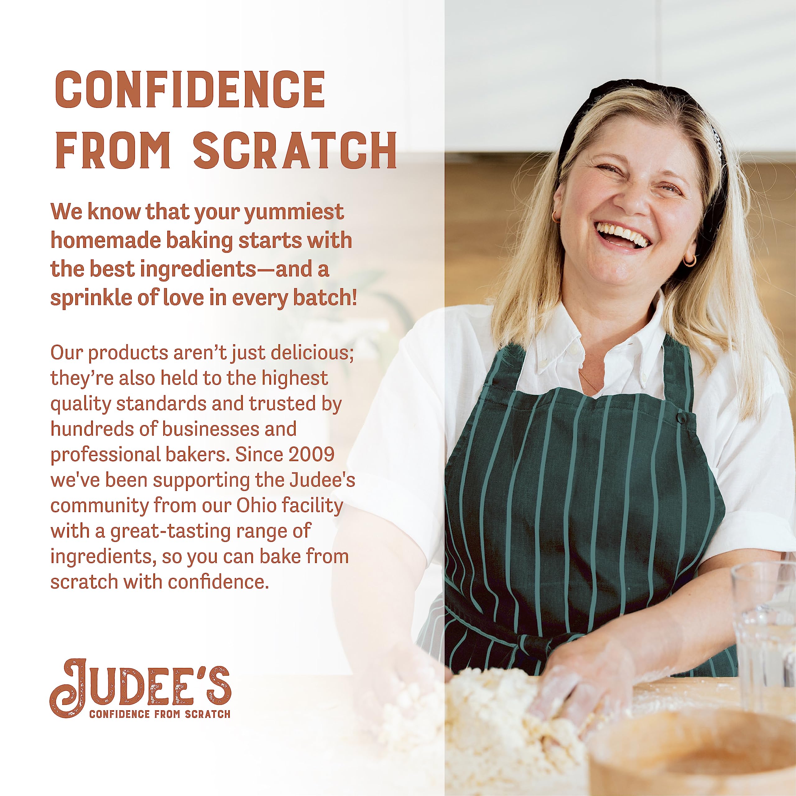 Judee's Gluten Free Dried Egg White Protein Powder 2 lb - Pasteurized, USDA Certified, Non-GMO, Nut-Free, Single Ingredient - Made in USA - Perfect for Baking, Smoothies & Protein Shakes