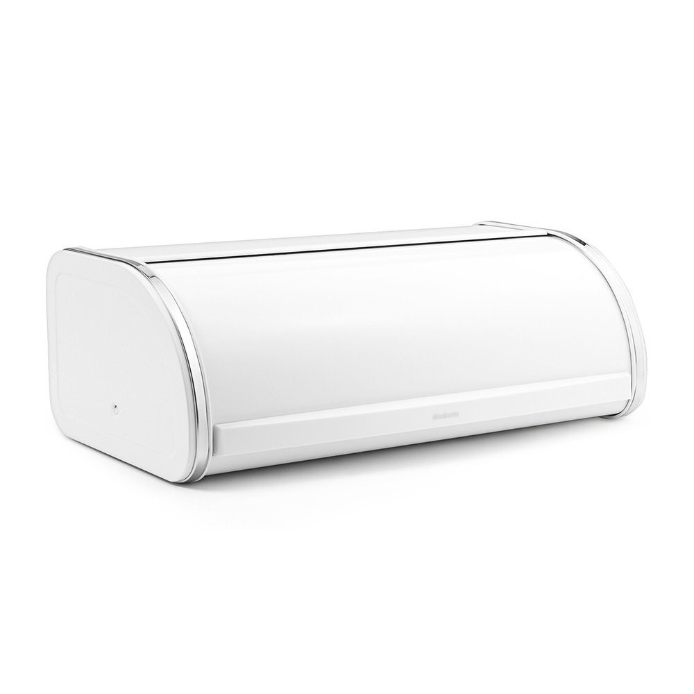 Brabantia Large Roll Top Bread Box - Fresh White, Grip Front Opening, Holds 2 Loaves - Perfect for Kitchen Counter Storage | Keep Bread Fresh Longer for Breakfast & Sandwiches