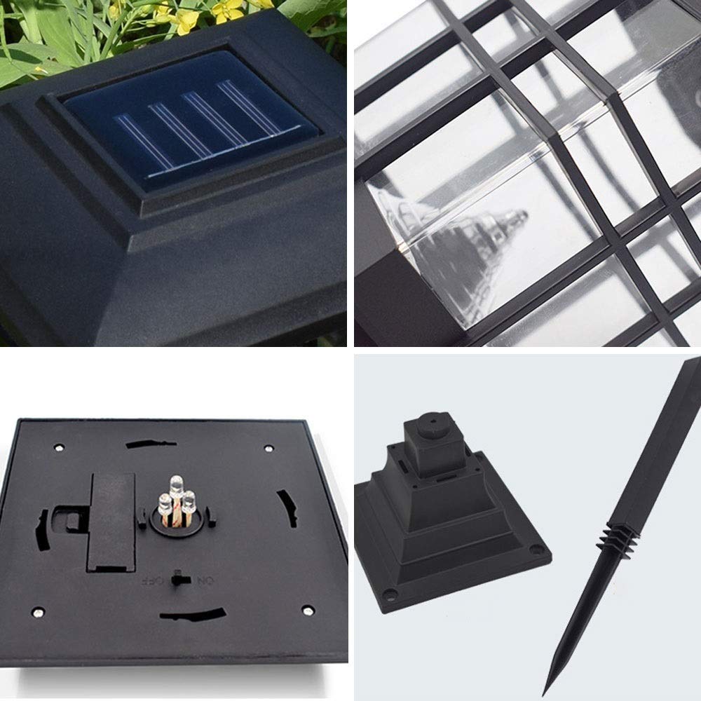 Solar Powered Outdoor Porch Pillar Lamp - Waterproof Patio Street Lantern, Table Light & Wall Light for Courtyard, Lawn, Garden Decoration | Perfect for Pathways, Driveways & Landscape Lighting