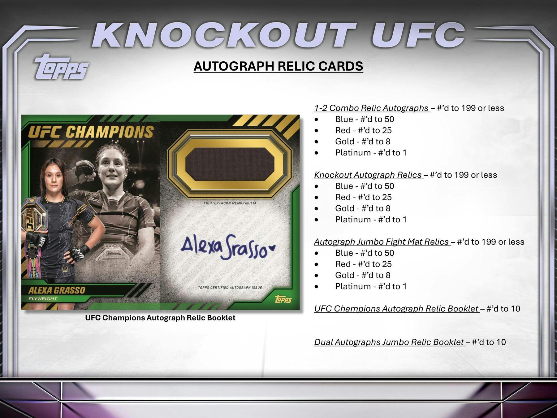 2024 Topps Knockout UFC Hobby Mini Box - Collectible Trading Cards for UFC Fans | Perfect for Sports Memorabilia Collections & Gift Giving