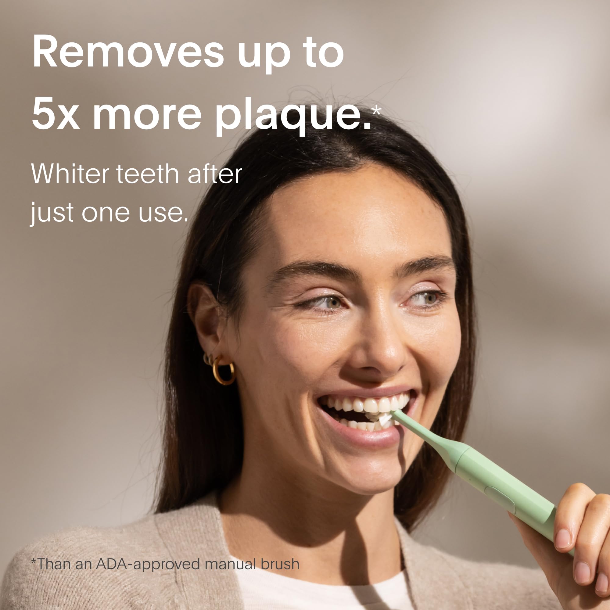 Eco-Friendly Electric Toothbrush for Adults - California Designed Slim Sonic Toothbrush with 40-Day Battery & Travel Case | Perfect for Home, Travel & Sustainable Oral Care Routine