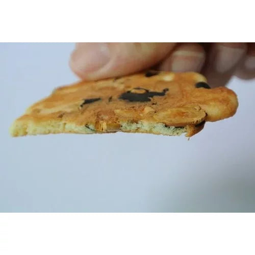 Kikuya Traditional Black Soybean Senbei Kuromame Rice Crackers 100g - Authentic Japanese Snack for Tea Time, Office Break & Healthy Munching