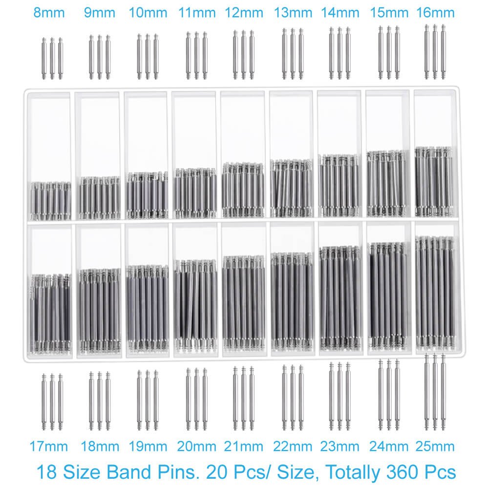 Anezus Watch Link Remover Tool Kit with Spring Bar Tool & 360 Watch Strap Pins - Professional Watch Band Removal & Repair Kit for Rolex, Seiko, Citizen - Perfect for Watch Enthusiasts & Jewelers