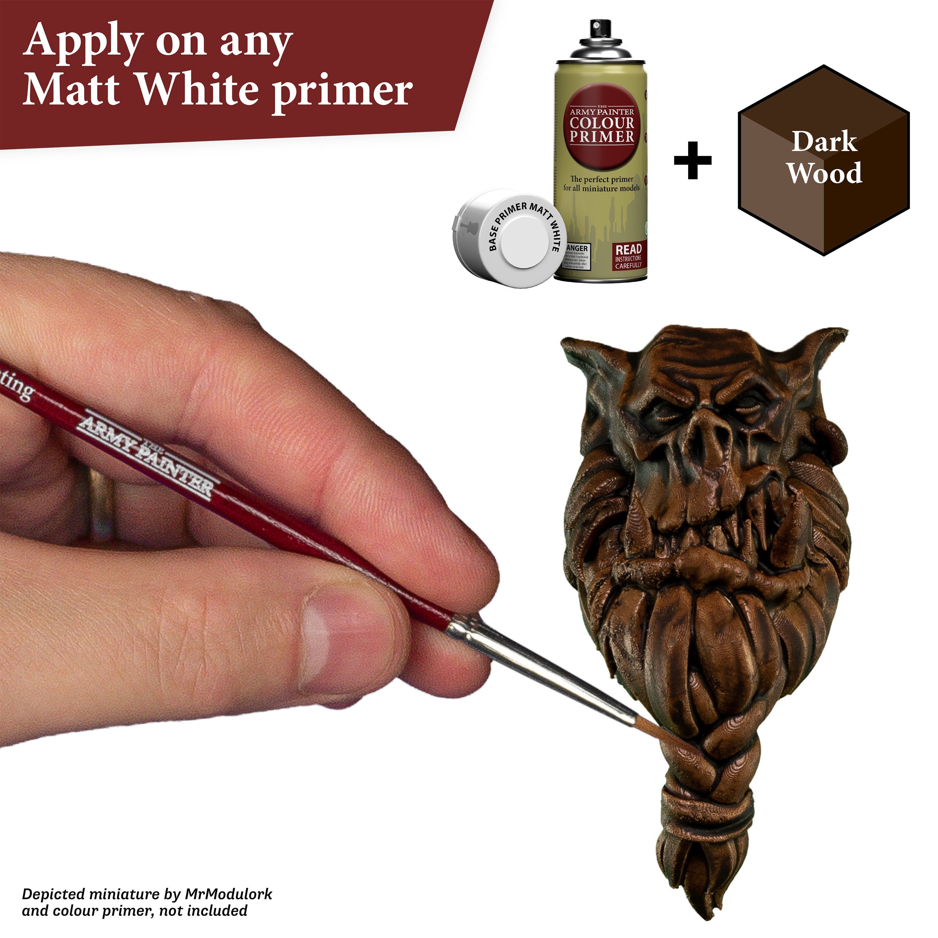 Premium Speedpaint for Miniatures - Dark Wood Finish - Fast-Drying Acrylic Paint for Warhammer, D&D, and Tabletop Gaming - Perfect for Terrain, Models, and DIY Crafts