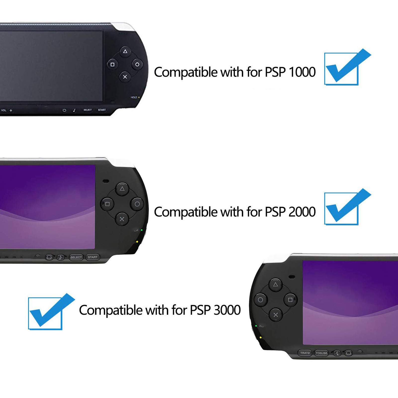 Original PSP Charger Cable Replacement for Sony PSP 1000/2000/3000 Series - USB Power Cord for PlayStation Portable - Perfect for Gaming On-The-Go & Travel Accessories