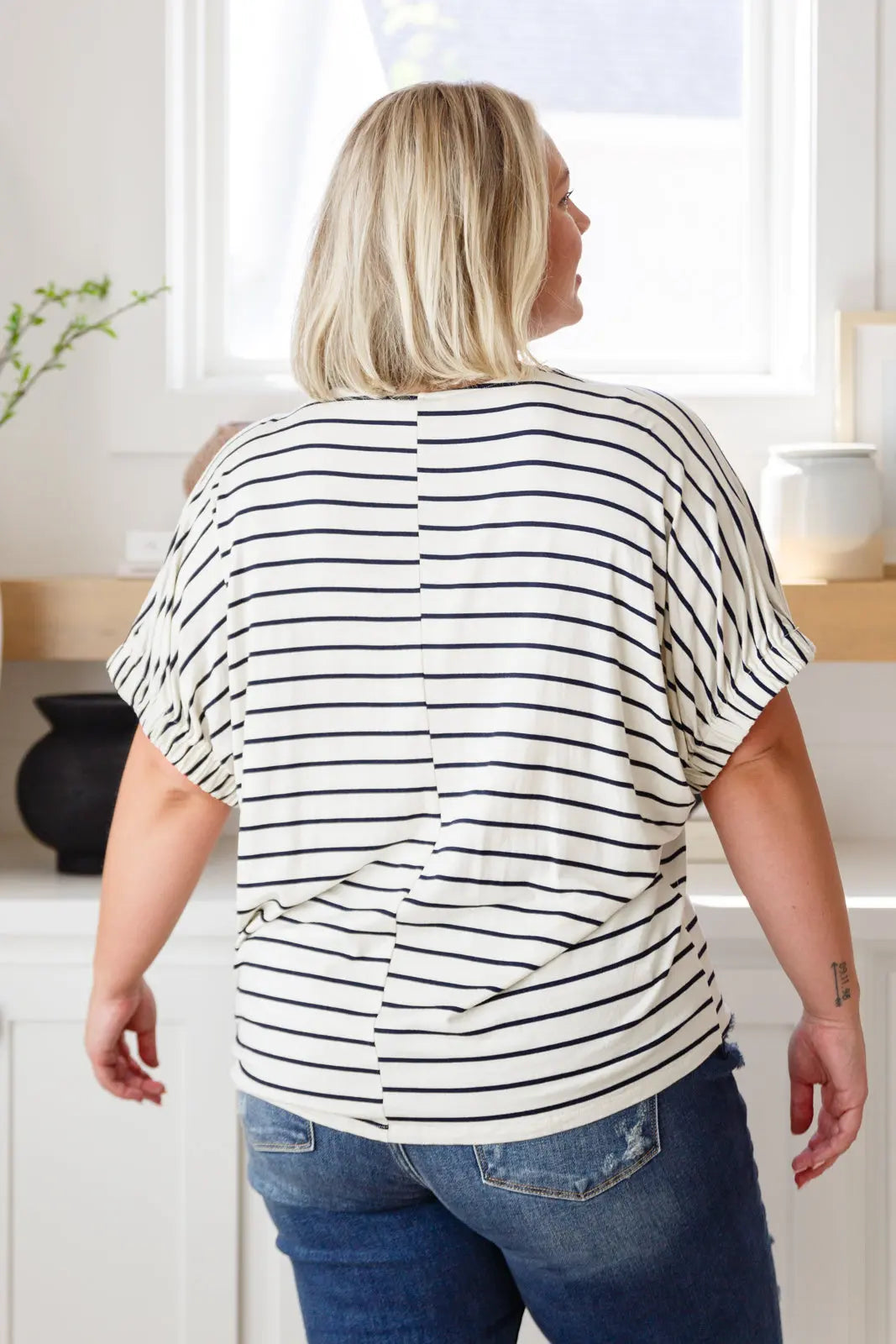 Stylish Striped Women's Top - Fashionable Casual & Party Wear | Perfect for Everyday Outfits, Office, and Social Gatherings