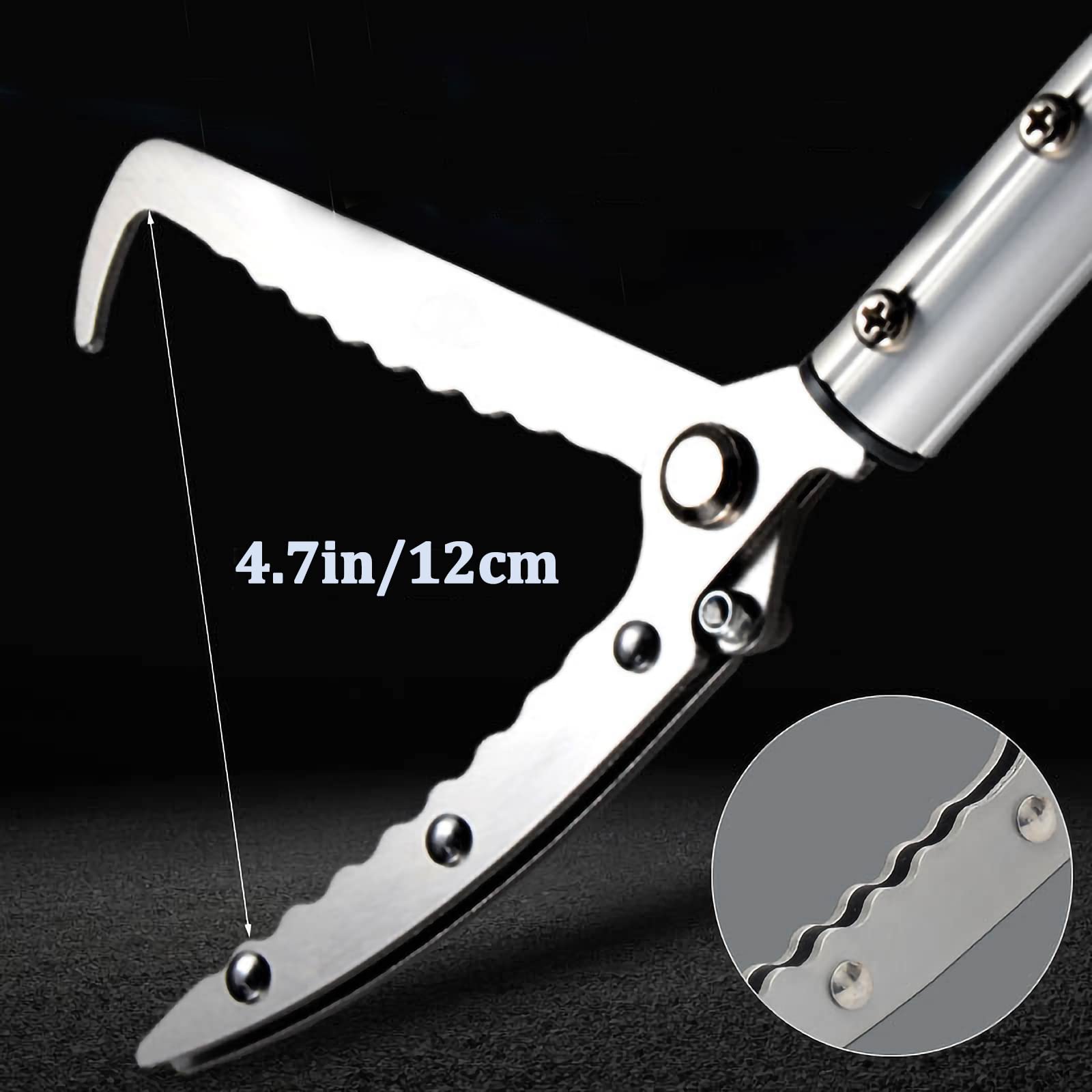 Professional 55''-87'' Telescopic Snake Catcher Tongs - Wide Jaw Reptile Grabber & Handling Tool for Safe Capture (2025 New Model) - Ideal for Pest Control, Wildlife Rescue & Reptile Enthusiasts