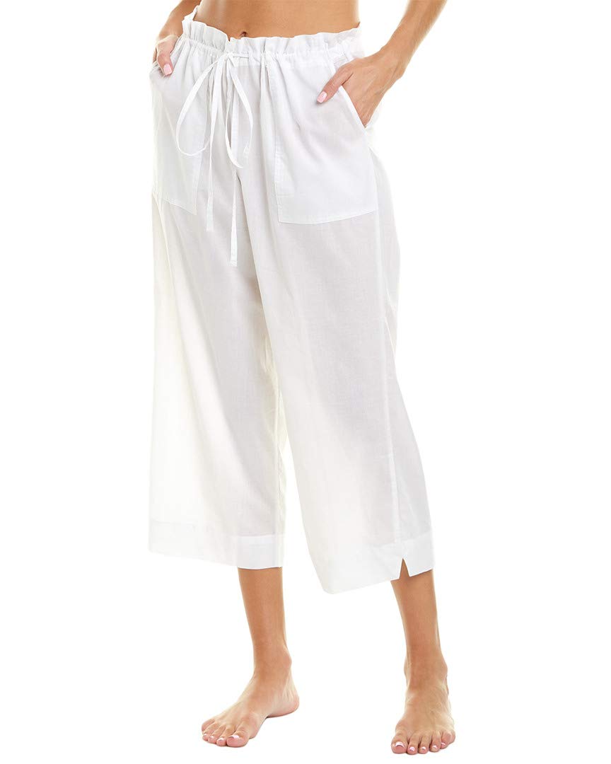 Commando Women's Cotton Voile Crop Pants CV102 - Soft & Breathable Summer Lounge Pants for Yoga, Travel & Home Relaxation