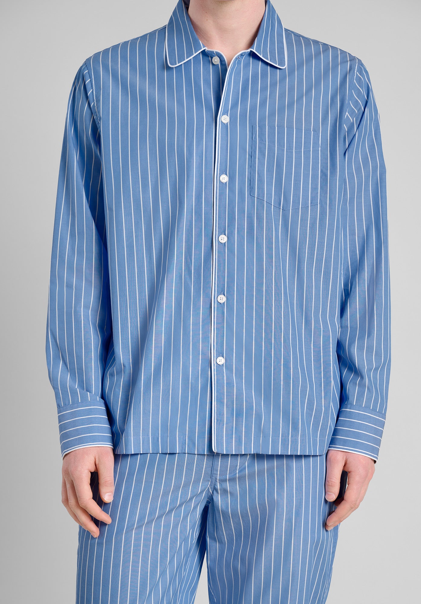 Henry Pajama Set - French Riviera Striped Cotton Sleepwear for Men & Women | Comfortable Lounge & Sleep Pajamas for Home, Vacation & Relaxation