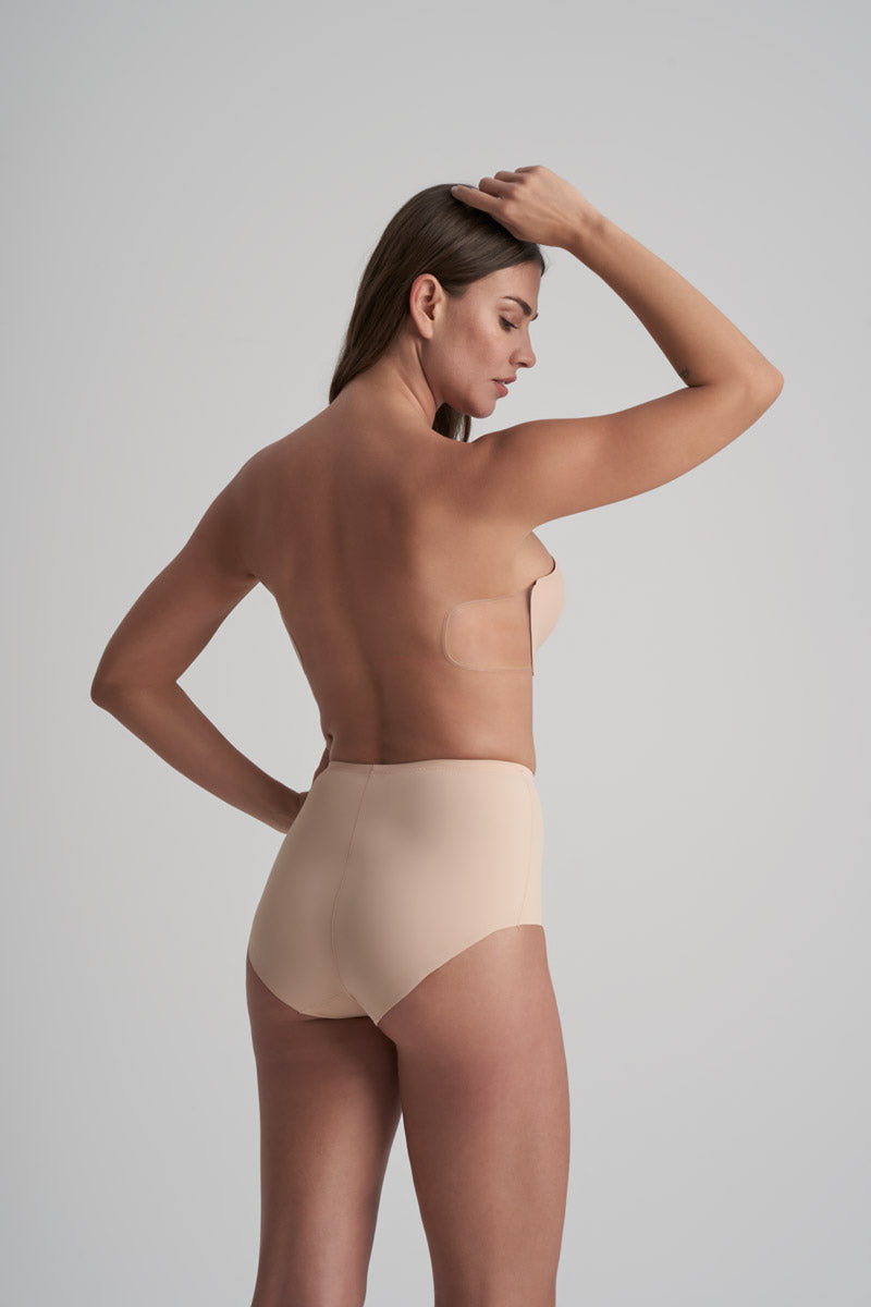 Bye Bra Diva Bra - Comfortable Strapless Invisible Backless Adhesive Bra for Women, Beige - Perfect for Backless Dresses, Wedding Gowns & Special Occasions