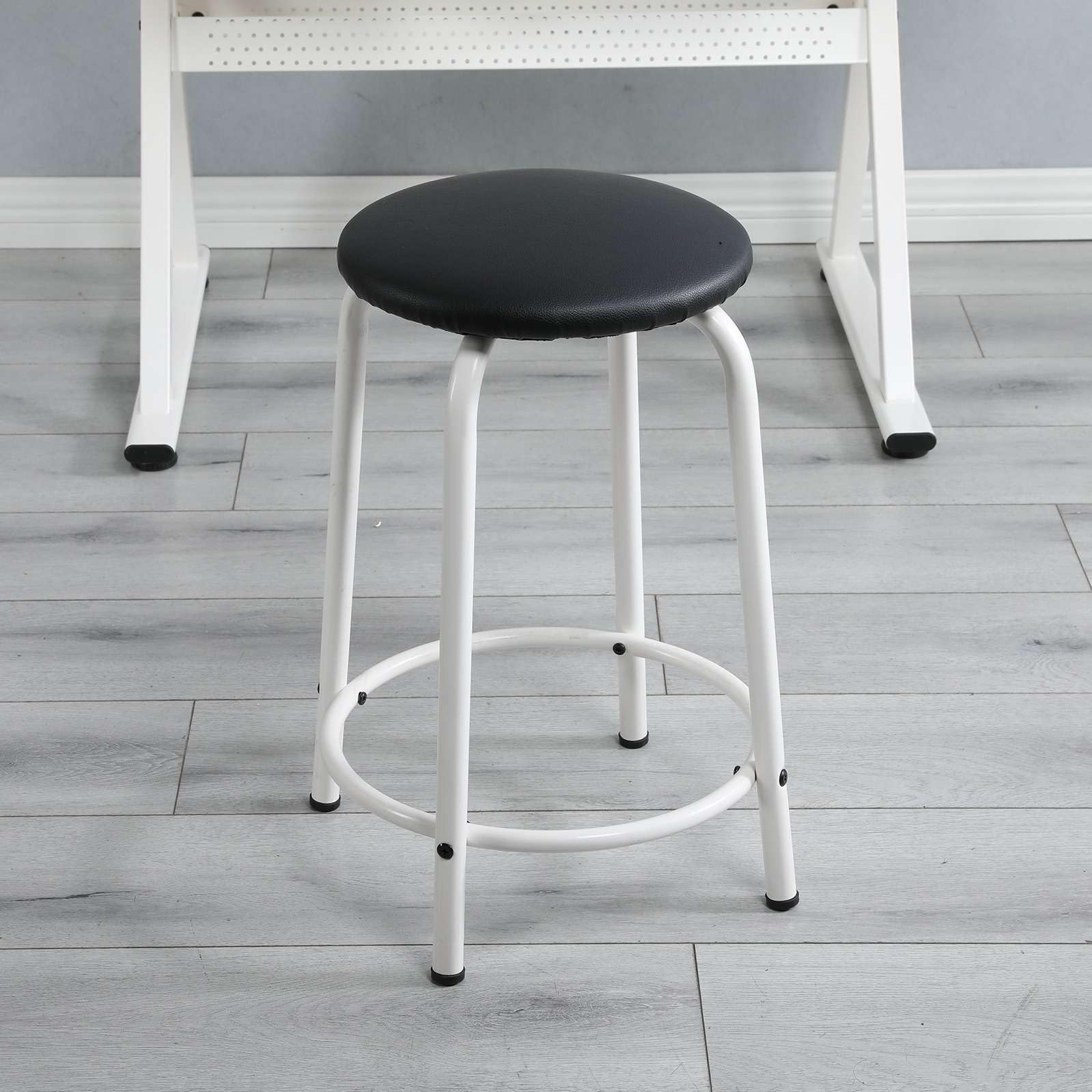 Adjustable Tempered Glass Drafting Table with Stool - Modern Art Studio Desk for Drawing, Design & Office Work | Perfect for Artists, Architects & Students in Home Office or School Settings
