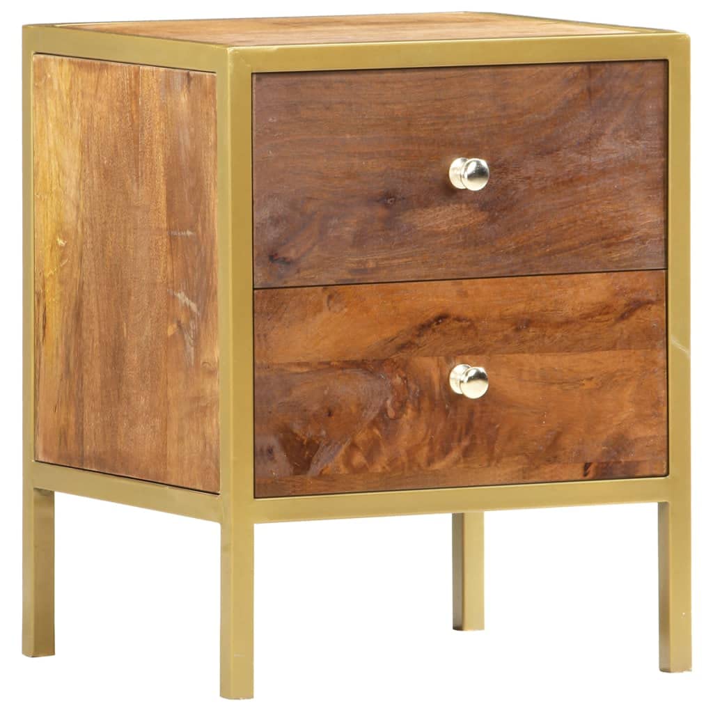 Modern Nightstand with 2 Drawers - 15.7
