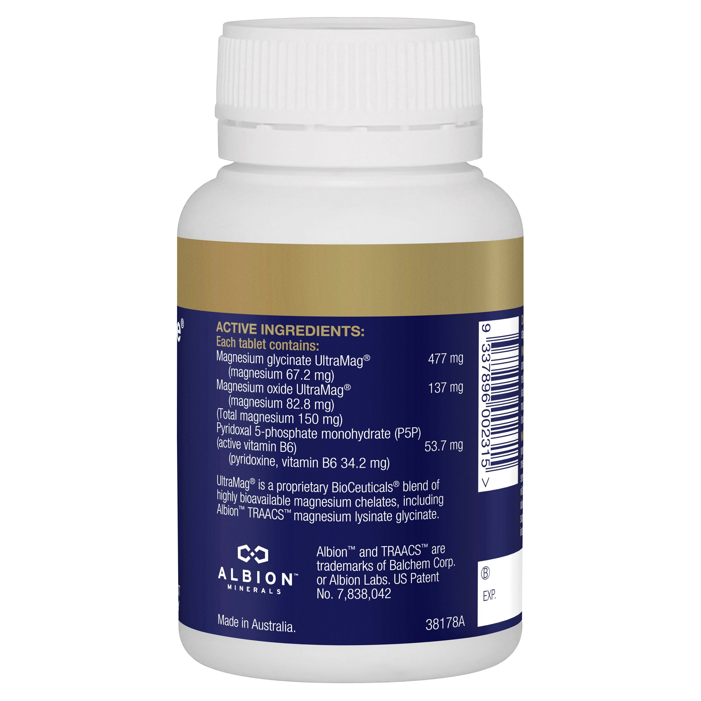BioCeuticals Ultra Muscleze P5P - Premium Vitamin B6 Supplement for Muscle Recovery & Nerve Support | Post-Workout, Athletic Performance & Stress Relief