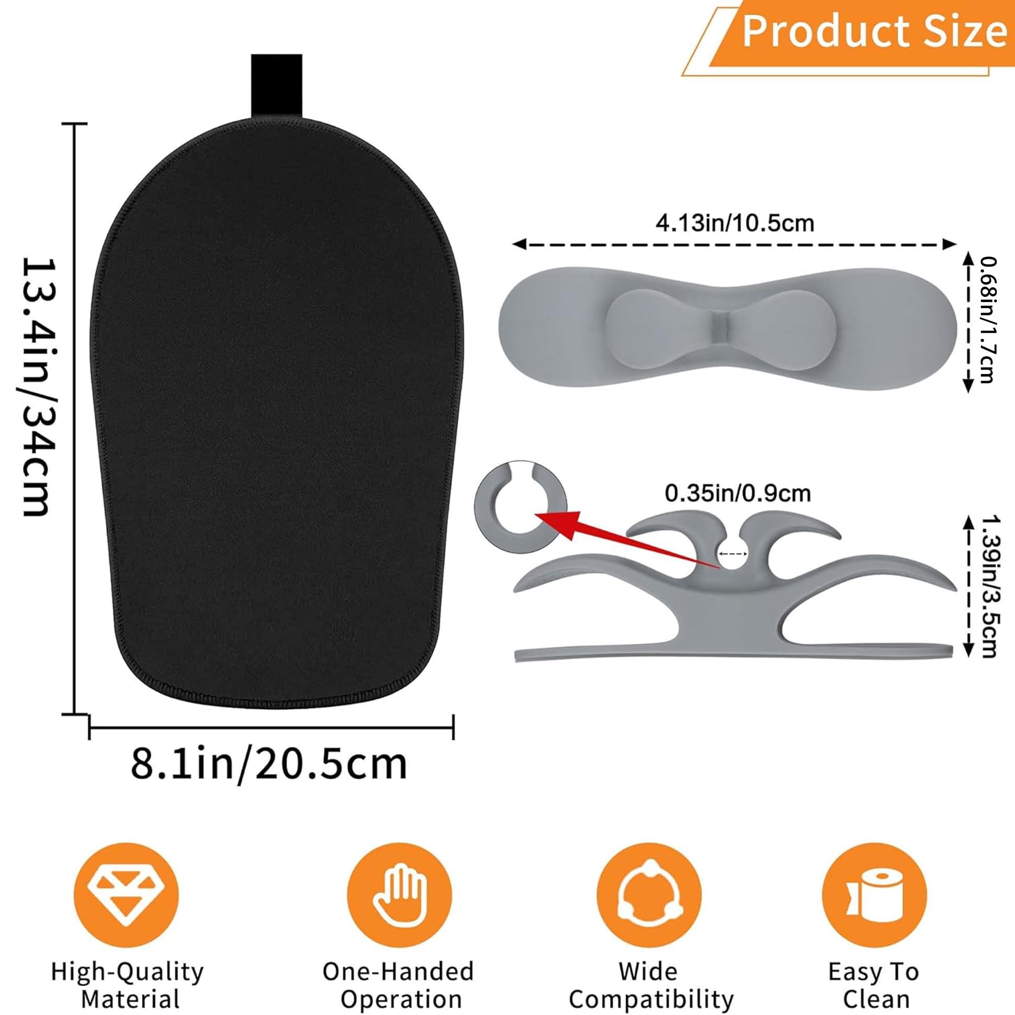 KitchenAid Mixer Sliding Mat with 2 Grey Accessories - Non-Slip Pad for 4.5-5 Qt Tilt-Head Stand Mixer - Essential Kitchen Appliance Accessories for Easy Mixing and Baking
