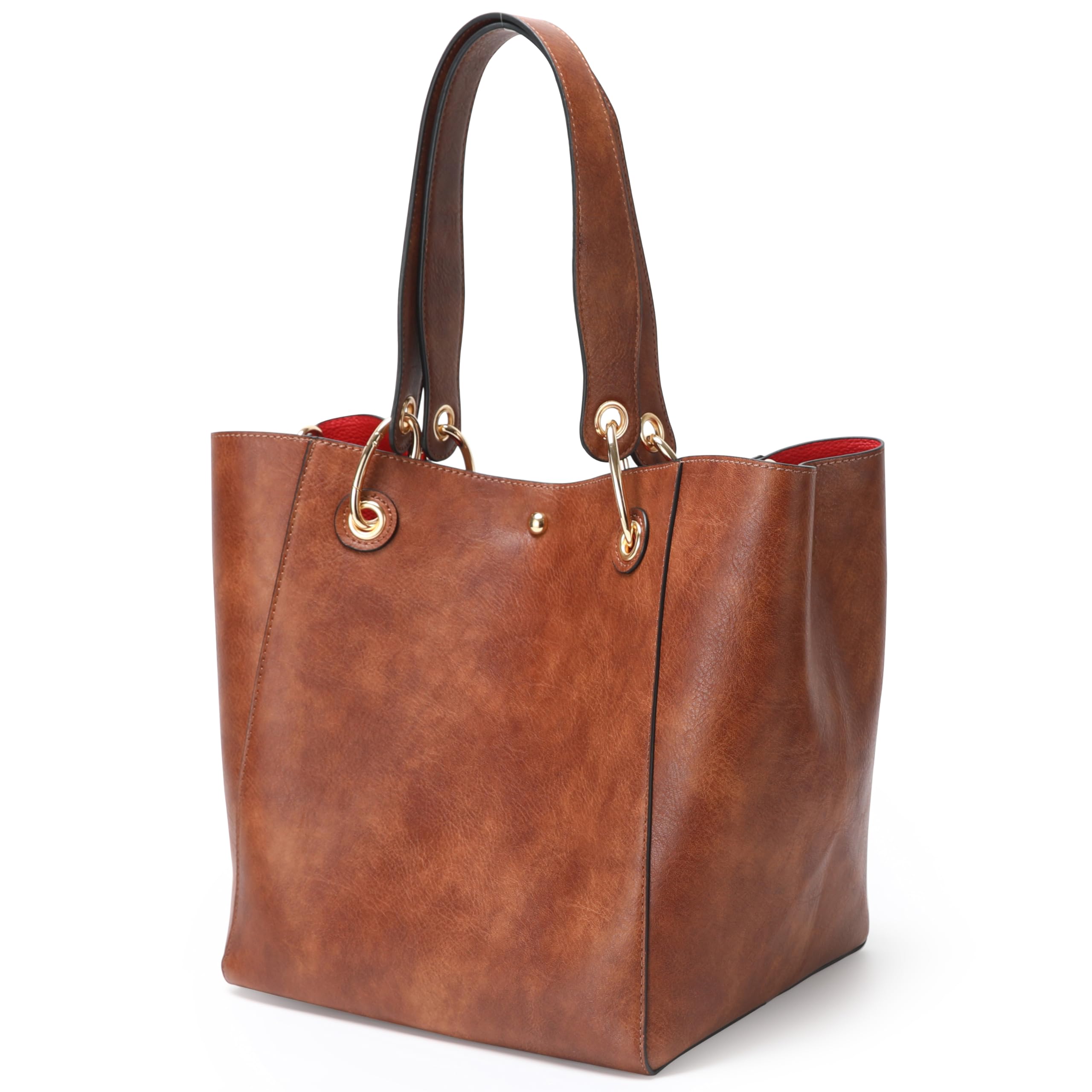 SQLP Large Work Tote Bag for Women - Stylish Designer Purse & Spacious Handbag, Big Bucket Bag for Office, Travel & Daily Use | Durable Crossbody Bag for Professional Women & Commuters