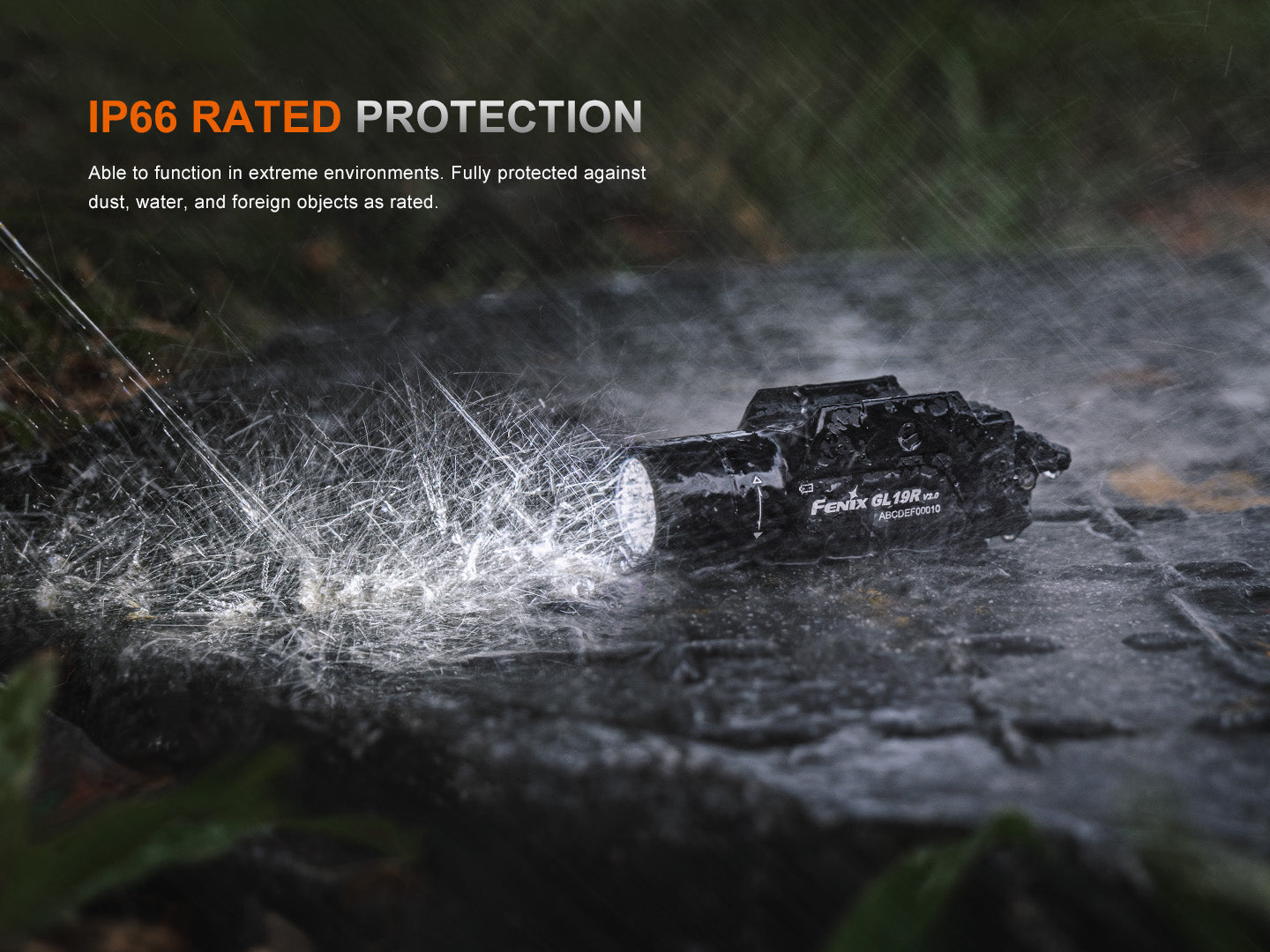 Fenix GL19R V2 Tactical Flashlight - Modular Switch Mounted Weapon Light for Pistols & Rifles - Perfect for Hunting, Home Defense & Tactical Operations