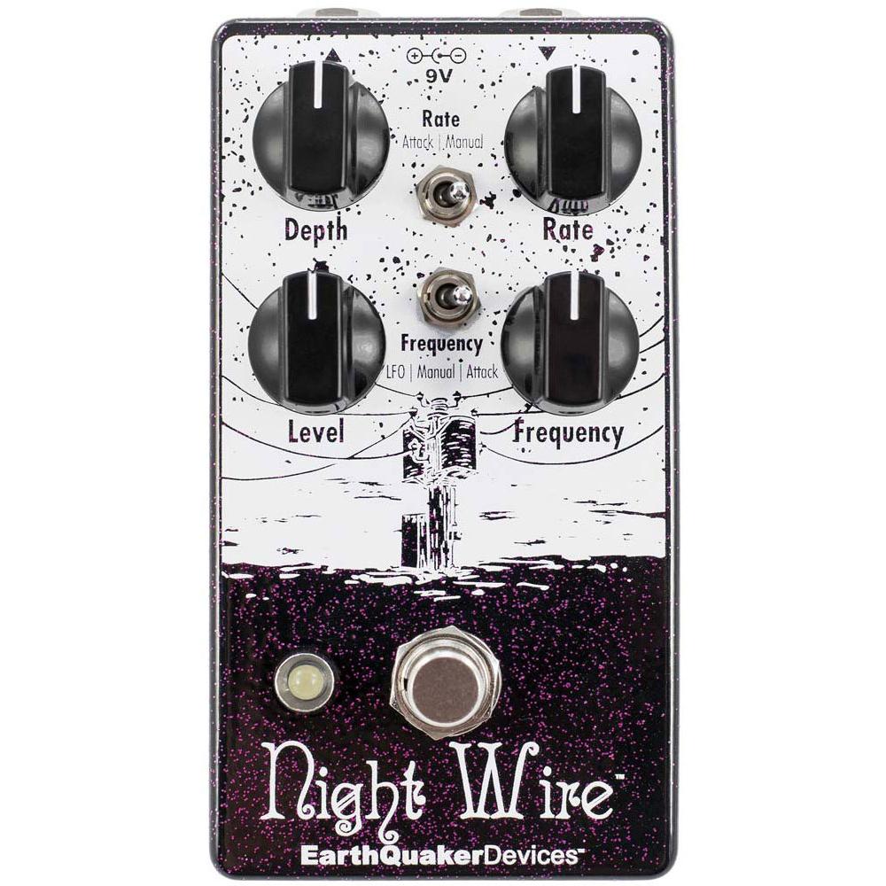 Earthquaker Devices Night Wire V2 Wide Range Harmonic Tremolo Pedal - Vintage-Inspired Tremolo Effects for Guitar & Bass - Perfect for Indie, Shoegaze & Ambient Music
