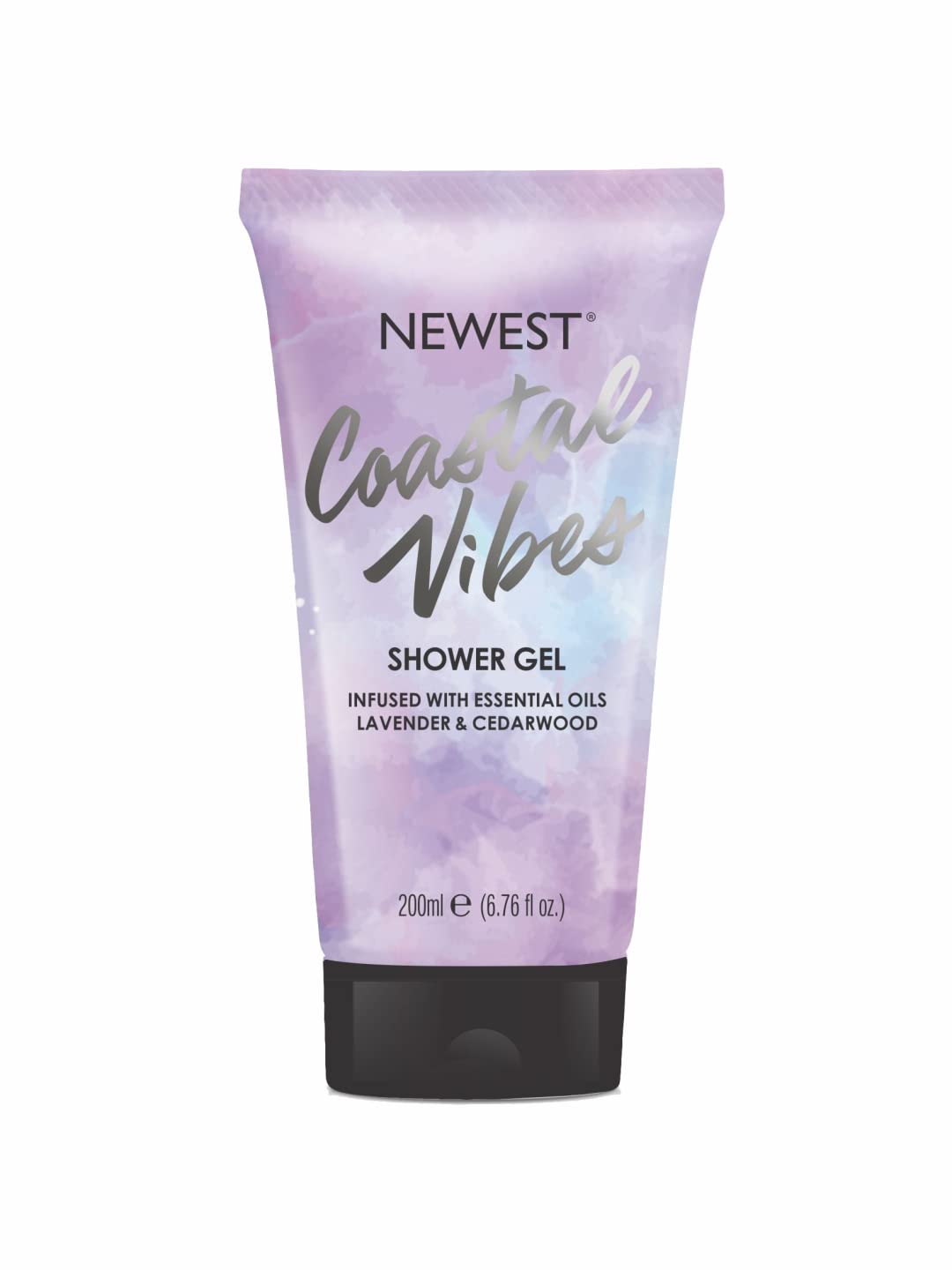Newest Coastal Vibes Shower Gel Body Wash with Lavender & Cedarwood - Moisturizing for Soft, Smooth & Clear Skin | Calming & Relaxing Bath Experience (200ml) | Perfect for Spa Nights, Self-Care Routines & Stress Relief