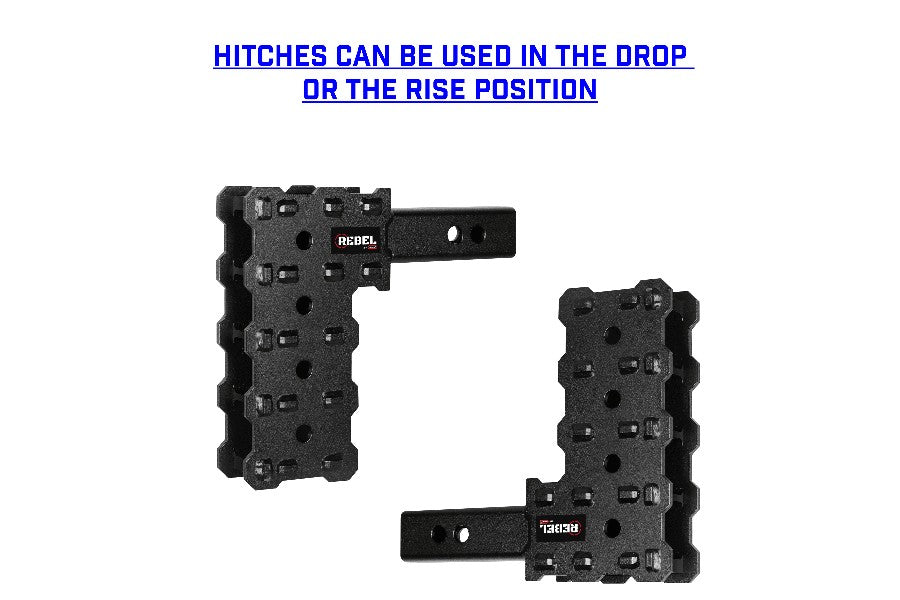 GEN Y Hitch Rebel Economy Drop Hitch with Standard Ball Mount - 2in Shank, 7in Drop - Perfect for Towing Trailers, Boats & Heavy Loads