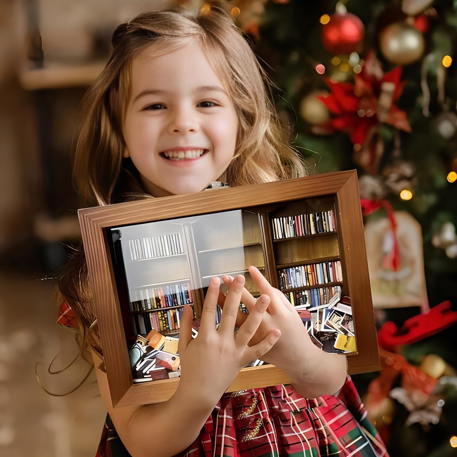 Miniature Book Matchbox Display Case Cabinet - Anxiety Relief Bookshelf for Book Lovers | Unique Home Decor & Thoughtful Gift Idea (3pcs) - Perfect for Bookshelves, Office Desks & Cozy Reading Nooks