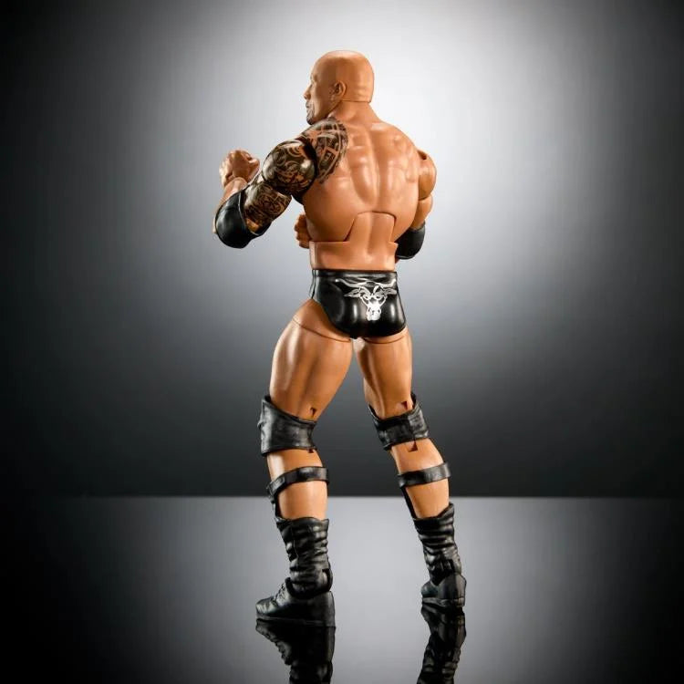 WWE WrestleMania Elite Series The Rock Action Figure (2018 Build-A-Figure Nicholas) - Collectible Wrestling Toy for Fans & Display