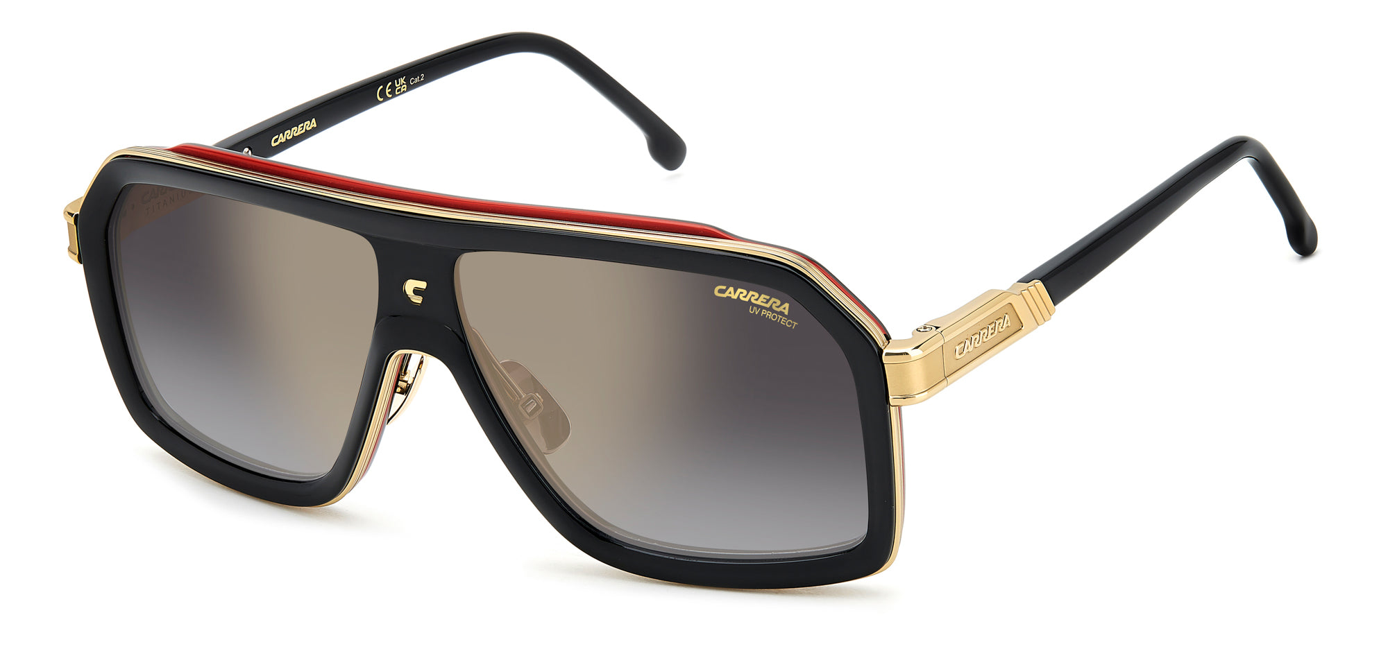 Carrera CA 1053/S/TI Men's Titanium Sunglasses - Polarized UV Protection for Driving, Running & Outdoor Sports