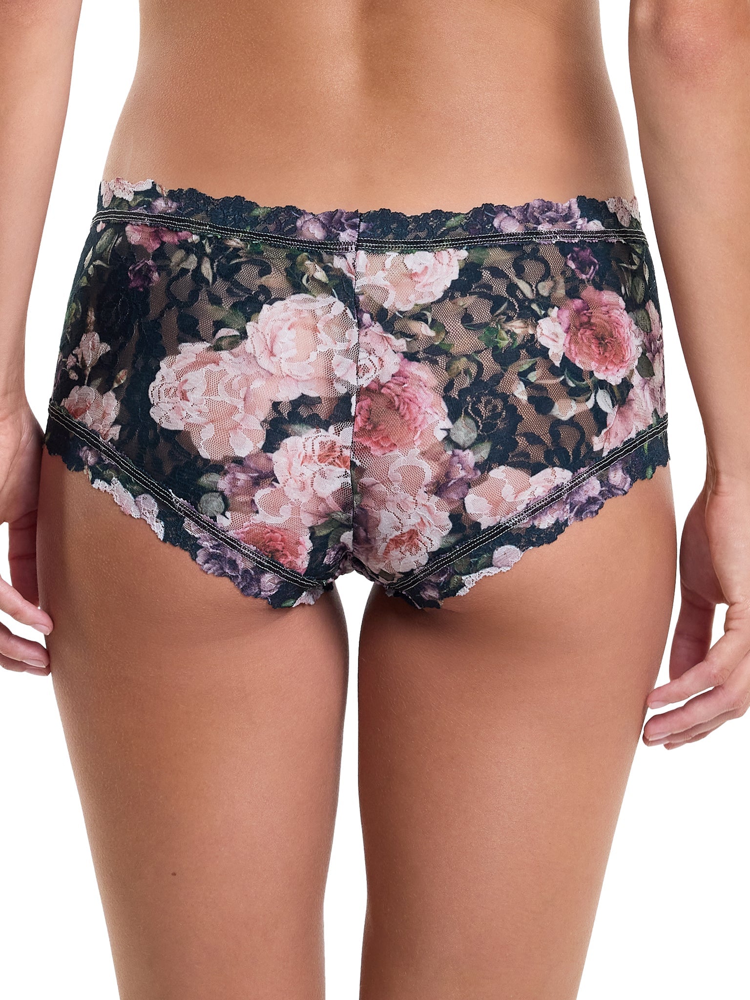 Printed Signature Lace® Boyshorts - Comfortable Women's Underwear for Everyday Wear | Perfect for Sleep, Lounge & Casual Outfits