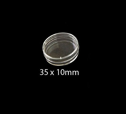 35x10mm Sterile Petri Dishes - 10 Dishes per Sleeve, 500 per Unit | Lab-Grade for Microbiology, Cell Culture & Scientific Research