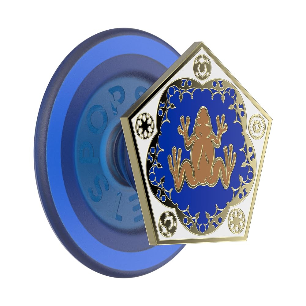Harry Potter Chocolate Frog PopSockets Round Phone Grip - MagSafe Compatible with Adapter Ring, Wireless Charging Phone Holder for iPhone 12/13/14/15 Pro Max - Perfect for Fans, Commuting, and Hands-Free Selfies