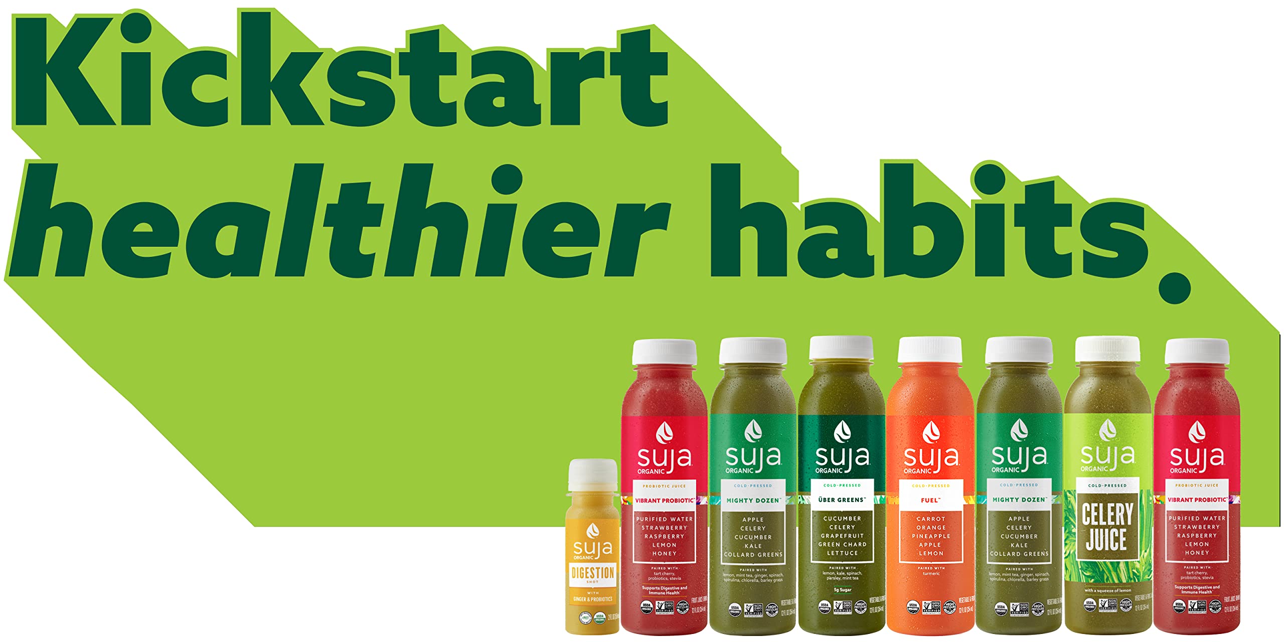 Suja Organic Immunity Elderberry Shot (60 Pack) with Turmeric and Ginger | Immune System Booster | Cold-Pressed Juice with Live Probiotics | Plant-Based, Gluten-Free Functional Shots | Great for Daily Wellness, Travel & Immune Support