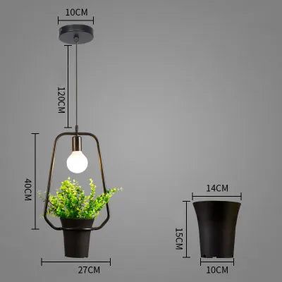 Modern Atmosphere Plant Hanging Light Pendant - Indoor Boho Decor for Living Room, Bedroom, Balcony | Perfect for Home, Cafe, Office Decoration