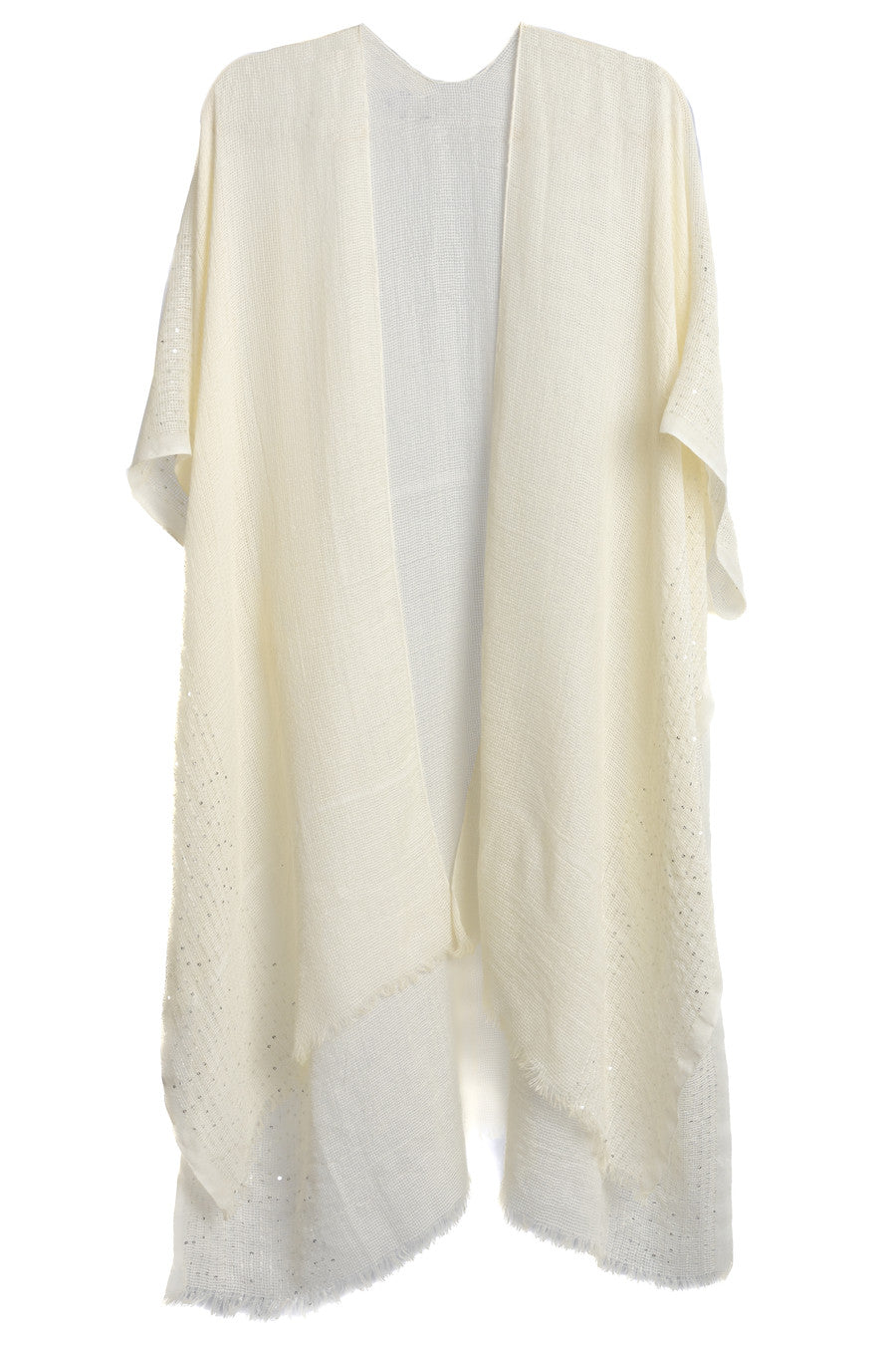Elegant Shimmering Sequin Ruana Wrap - Women's Fashion Shawl for Parties & Evening Events