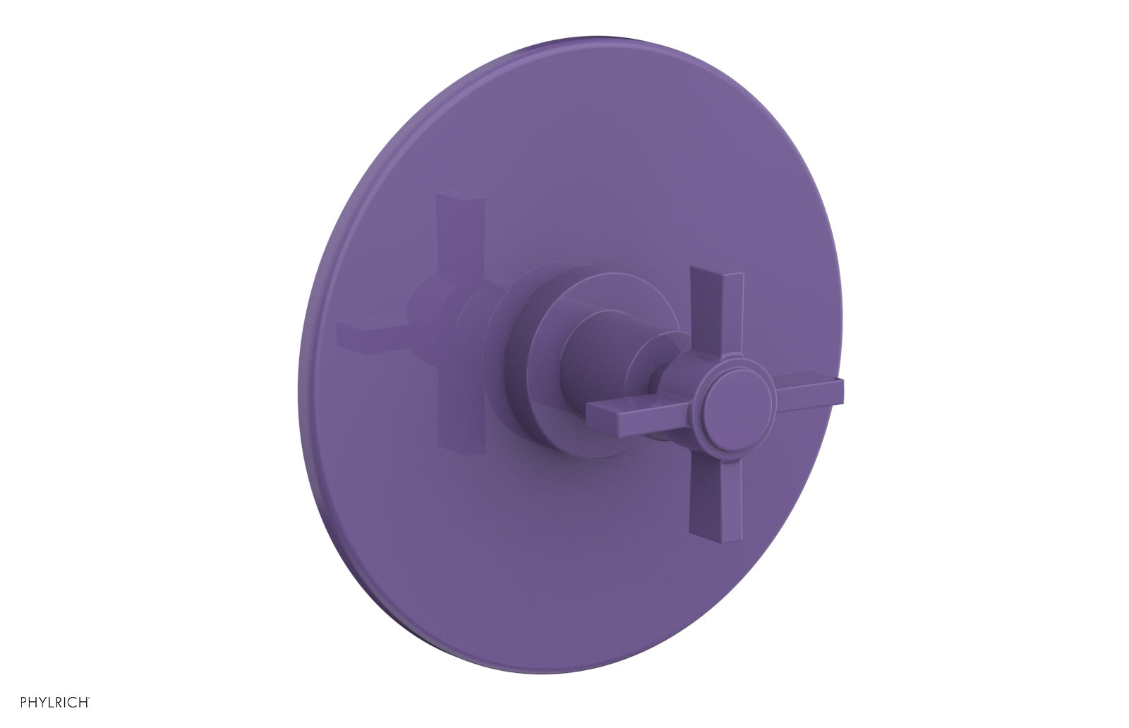 BASIC 1/2 Thermostatic Shower Trim with Blade Cross Handle - DTH137 - Perfect for Modern Bathroom Renovations & Spa-Like Shower Experience