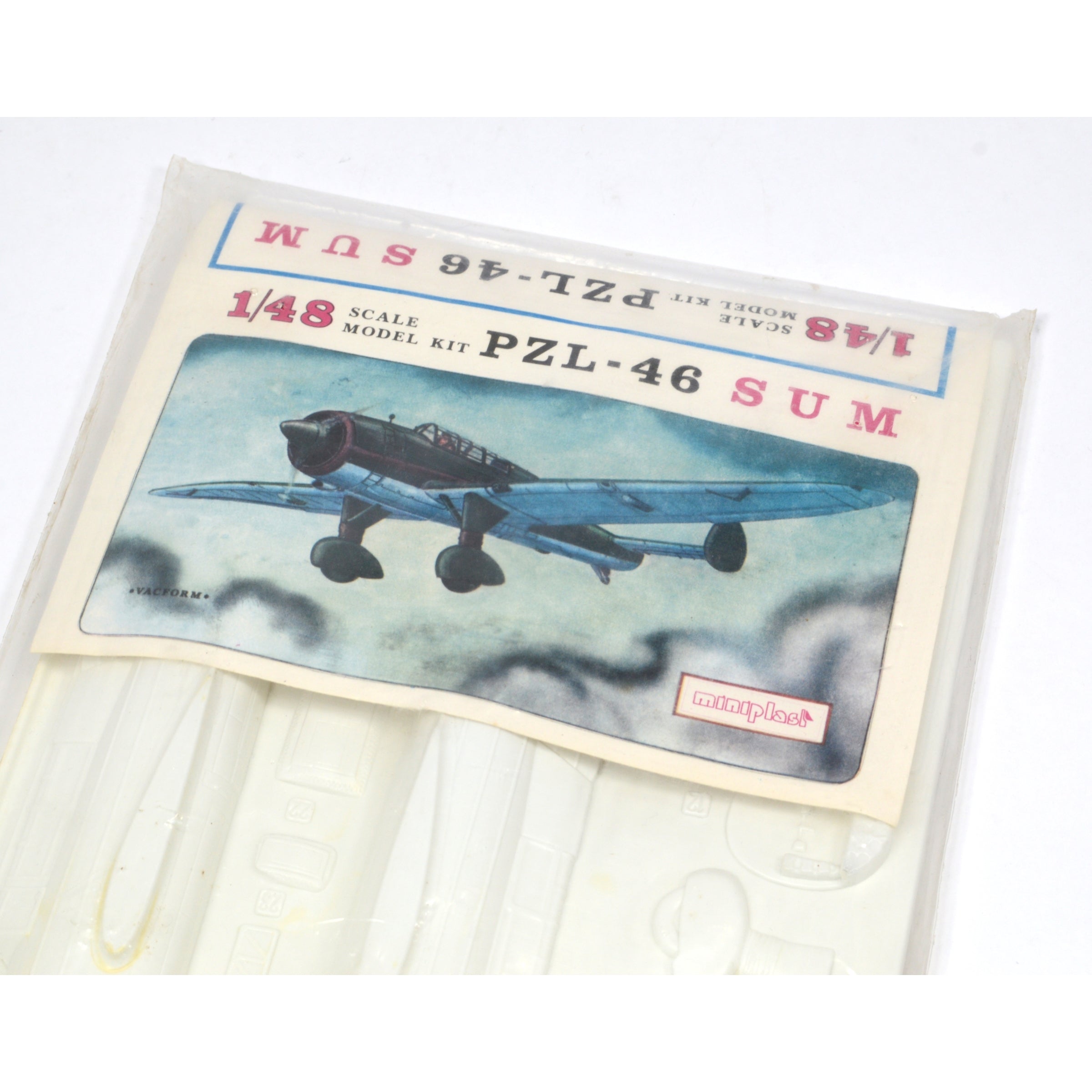 1:48 Scale PZL 46 SUM Airplane Model Kit - Brand New Polish-Made MINIPLAST Collectible - Perfect for Aviation Enthusiasts & Scale Model Displays
