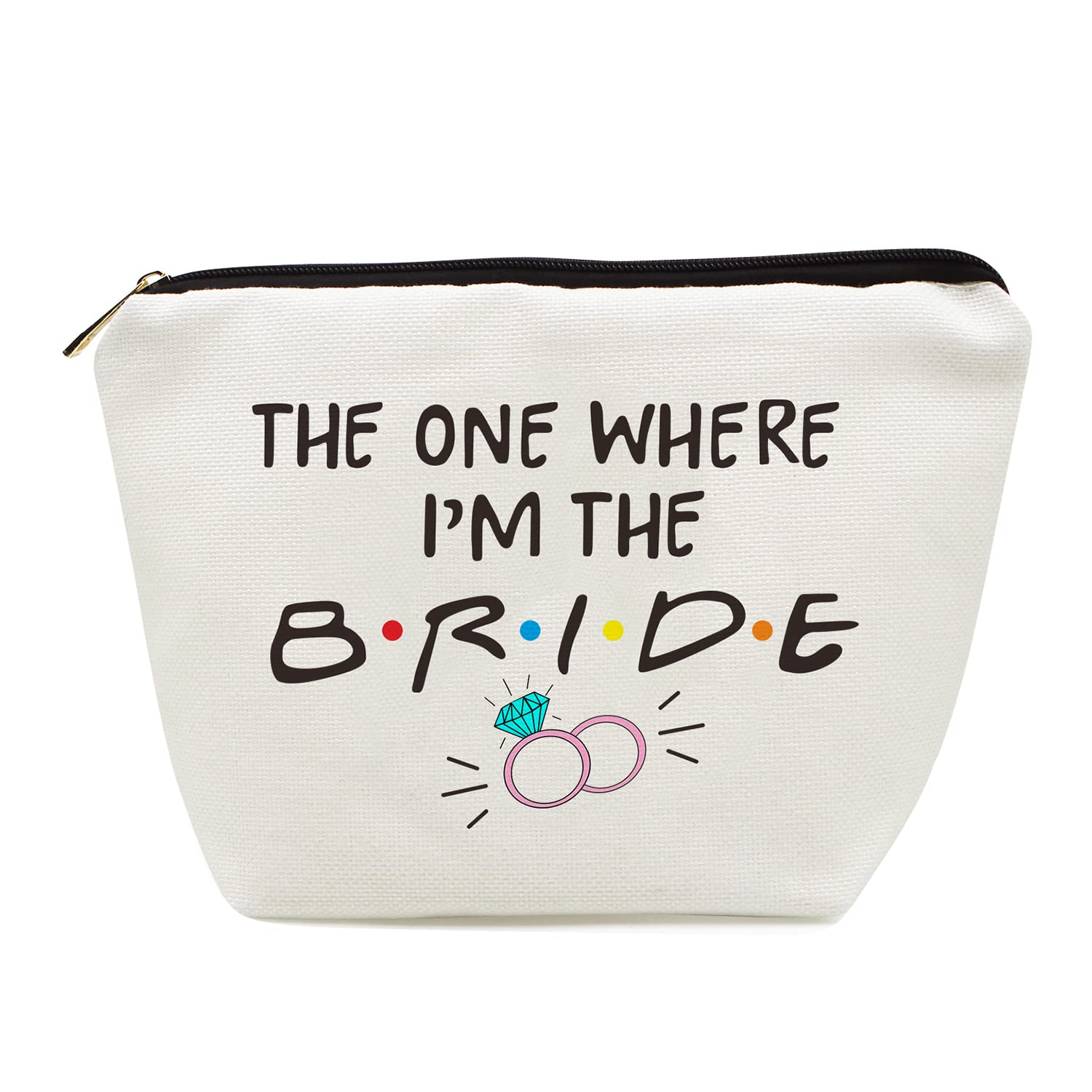 Bridesmaid Cosmetic Bag - Wedding Party Gift for Bachelorette & Proposal