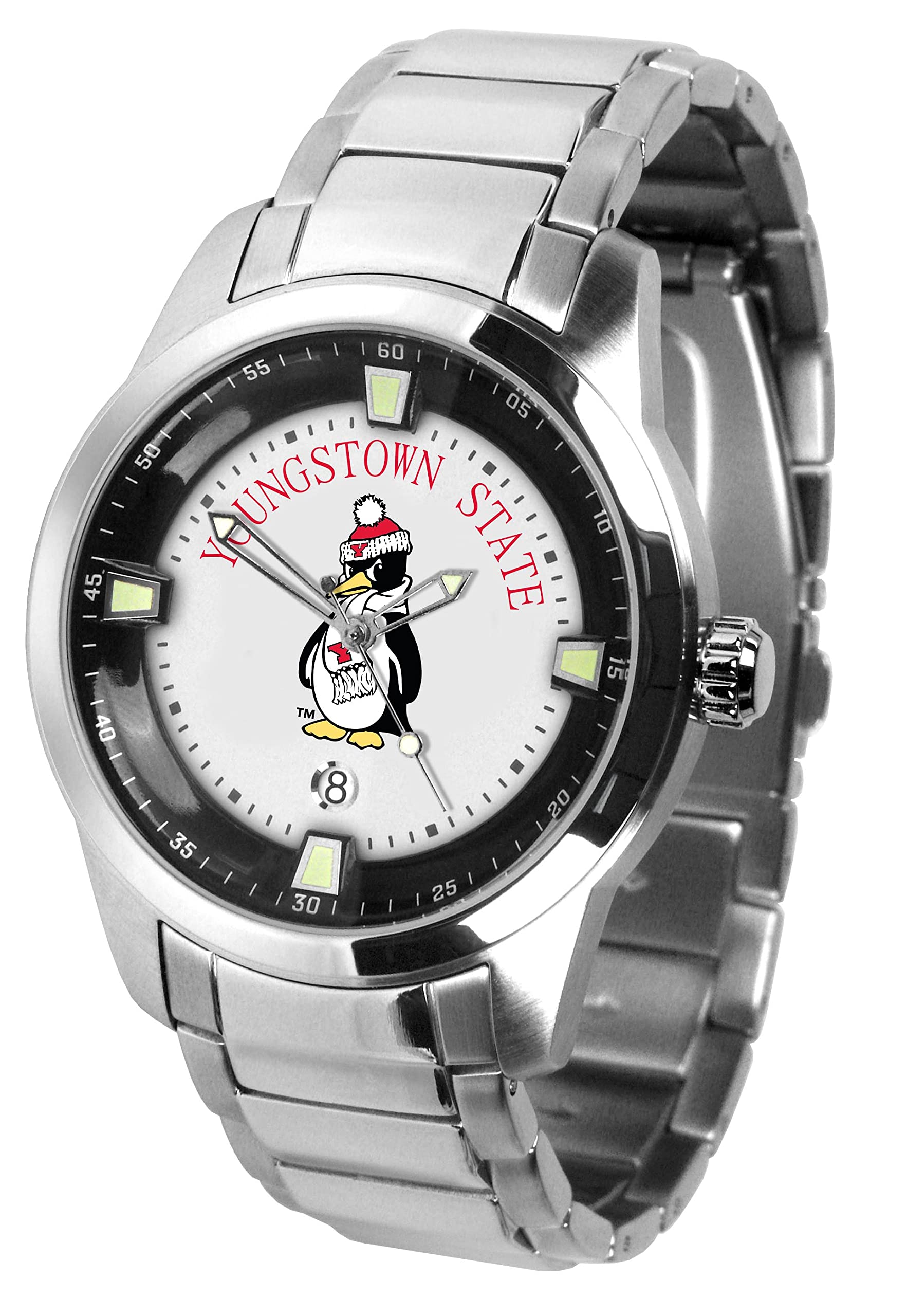 Sun Time Men's Collegiate Titan Stainless Steel Watch - Waterproof Chronograph for Business, Sports & Casual Wear